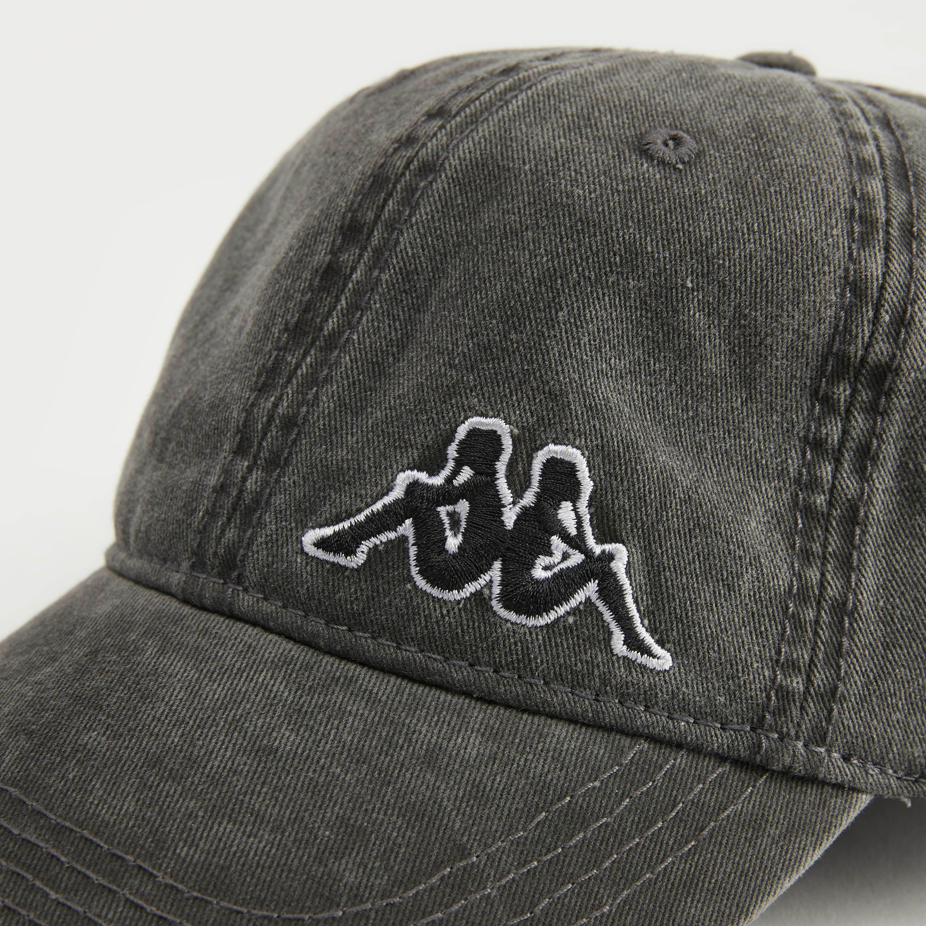 Kappa Embroidered Cap with Buckled Strap Closure-men-caps-image-2