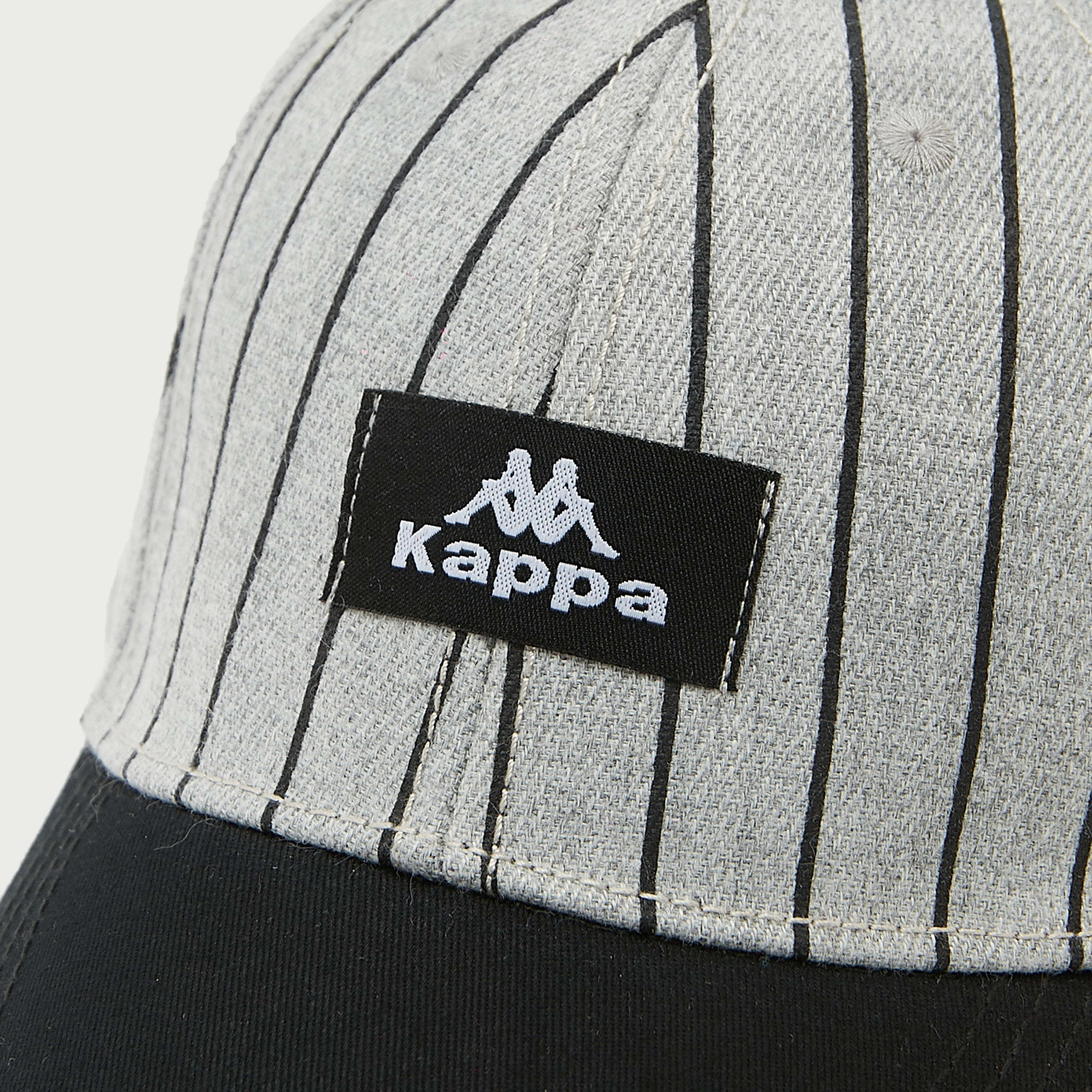 Kappa Striped Baseball Cap with Hook and Loop Closure-men-caps-image-2