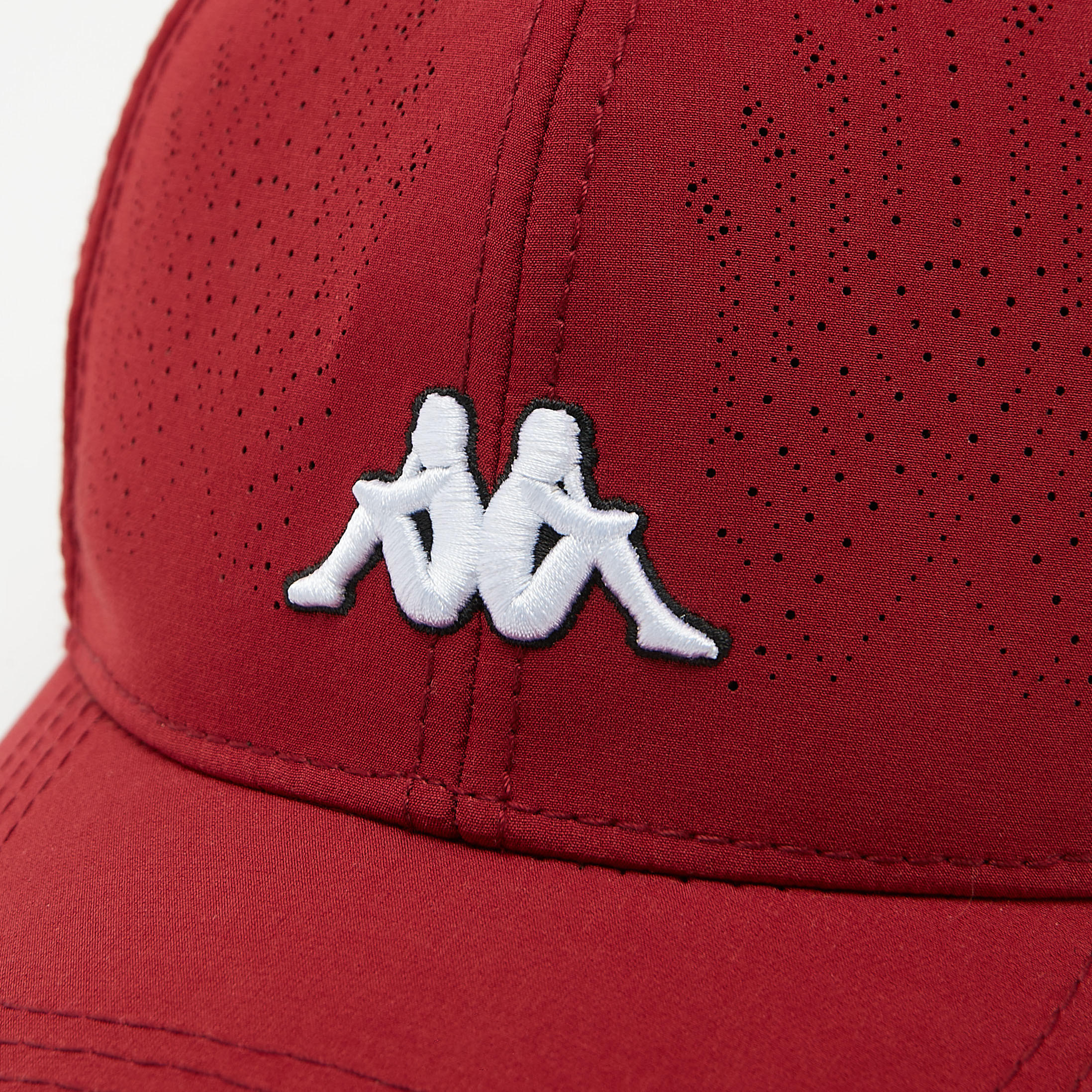 Kappa Textured Baseball Cap with Hook and Loop Closure-men-caps-image-2