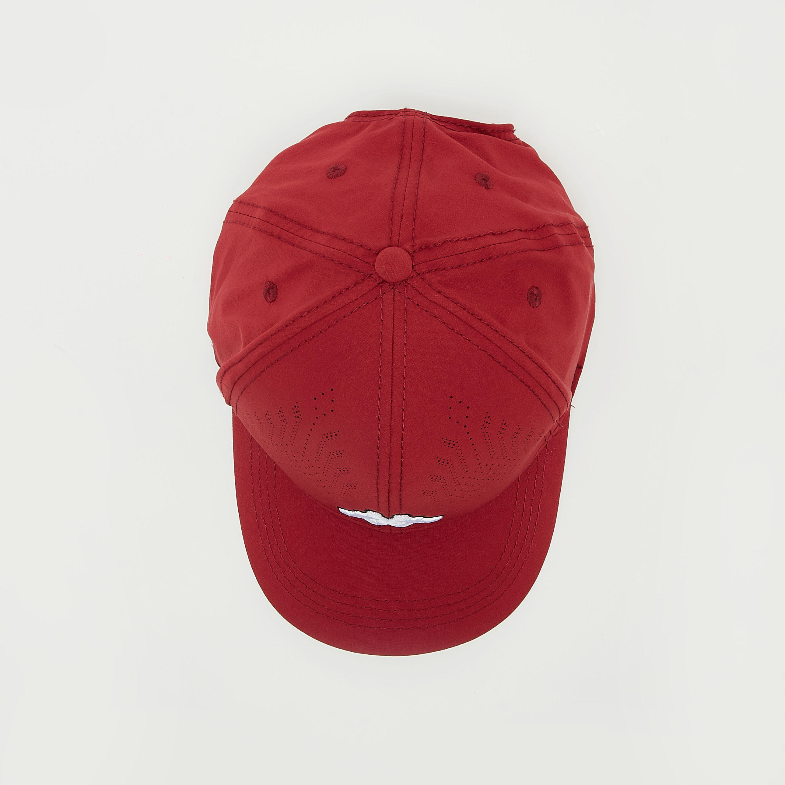 Kappa Textured Baseball Cap with Hook and Loop Closure-men-caps-image-3