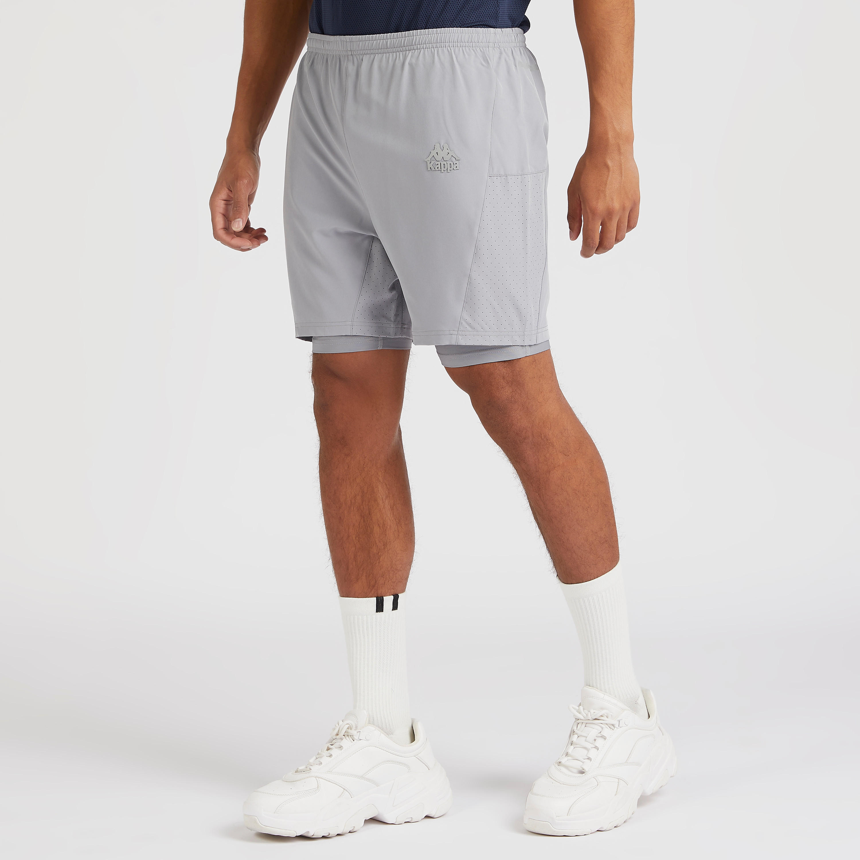 شورت متعدد الطبقات ورباط إغلاق من كابا-men-clothing-sportswearandactivewear-bottoms-image-5