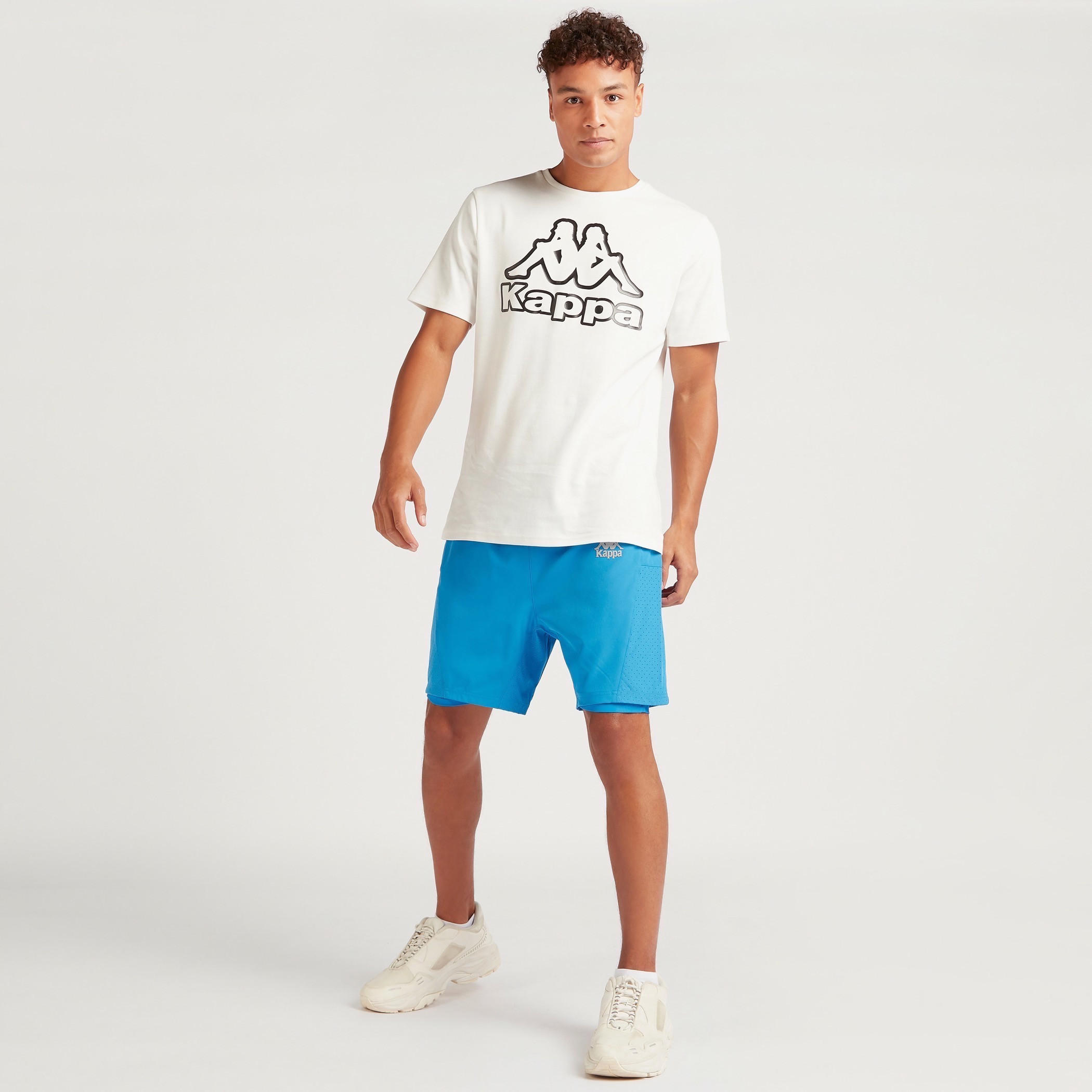 شورت سادة بخصر مطّاطي من كابا-men-clothing-sportswearandactivewear-bottoms-image-5