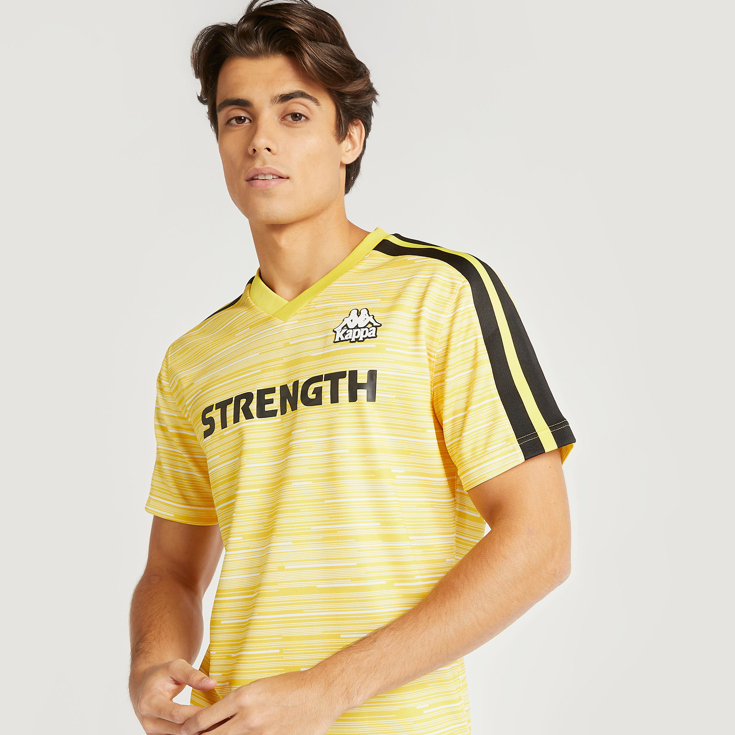 Kappa Printed T-shirt with V-neck and Short Sleeves-men-clothing-sportswearandactivewear-tshirtsandpolos-image-5