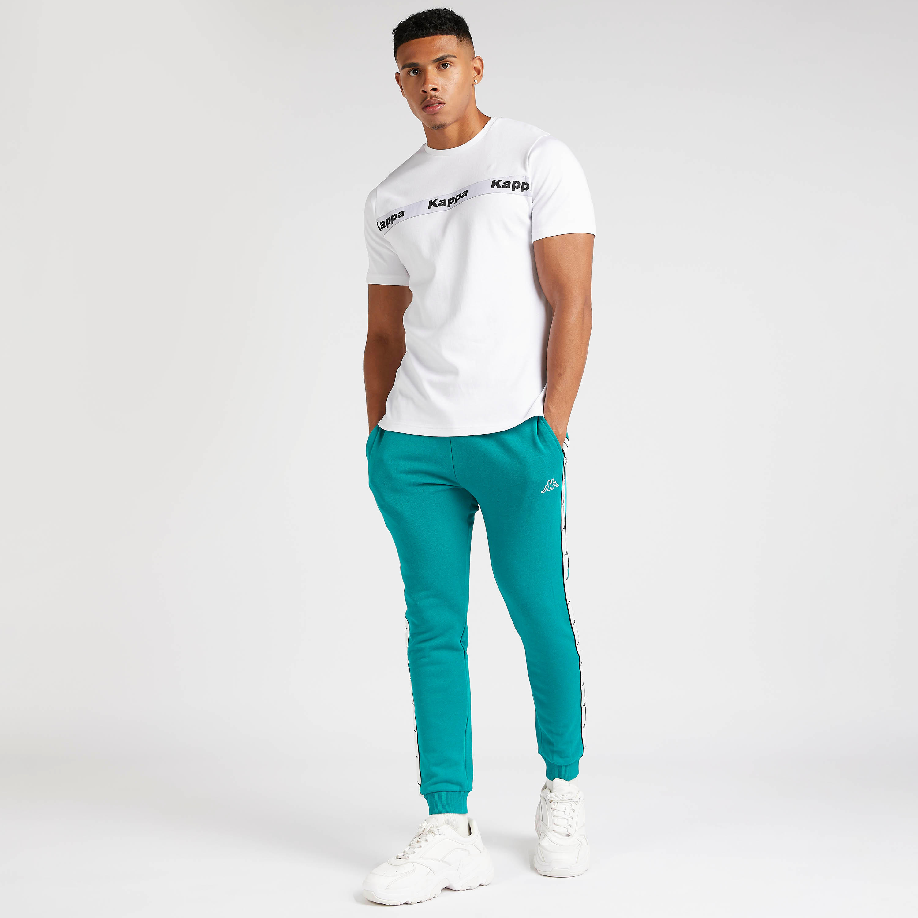 Kappa Logo Print T-shirt with Short Sleeves-men-clothing-sportswearandactivewear-tshirtsandpolos-image-2