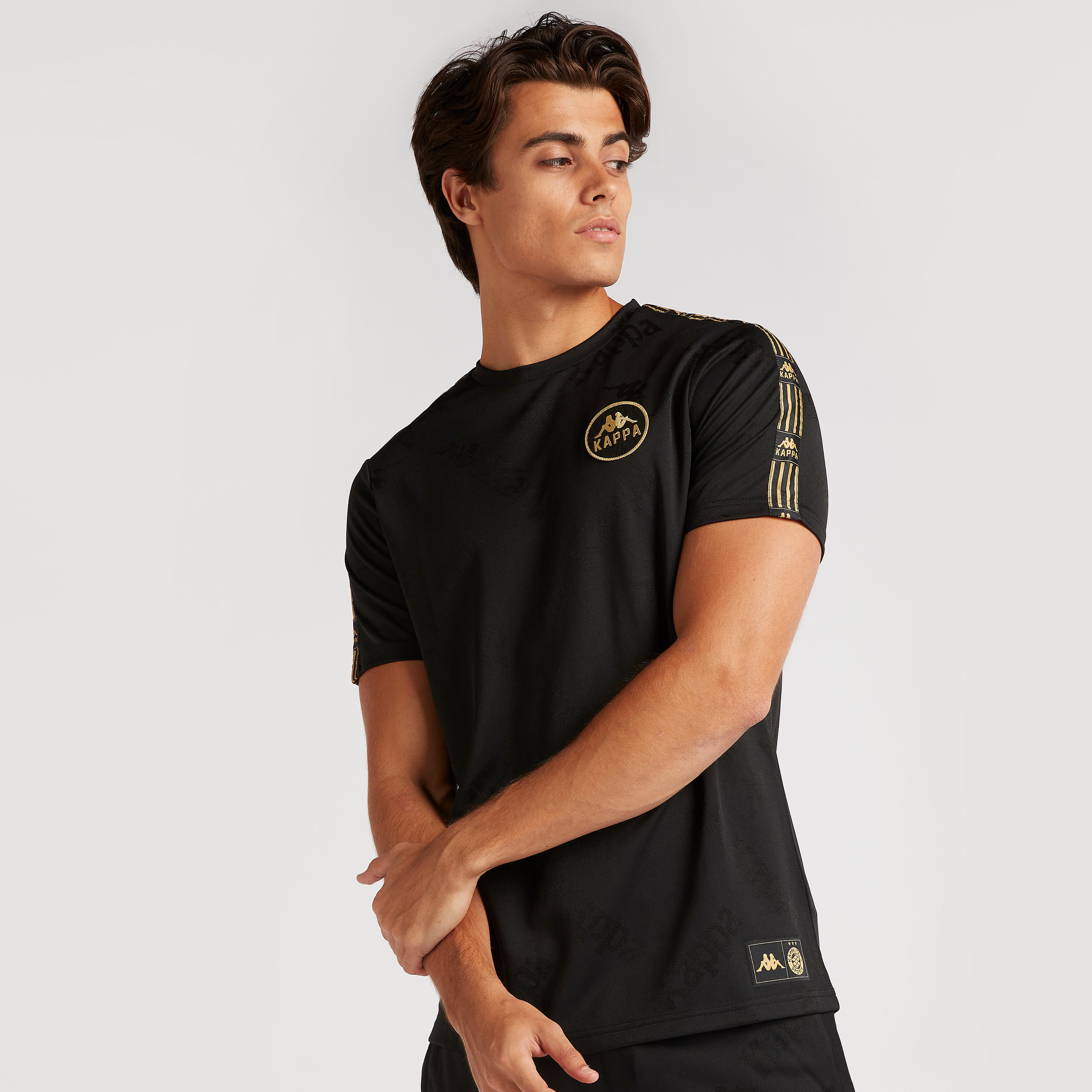 Kappa Printed Crew Neck T-shirt with Short Sleeves-men-clothing-sportswearandactivewear-tshirtsandpolos-image-1