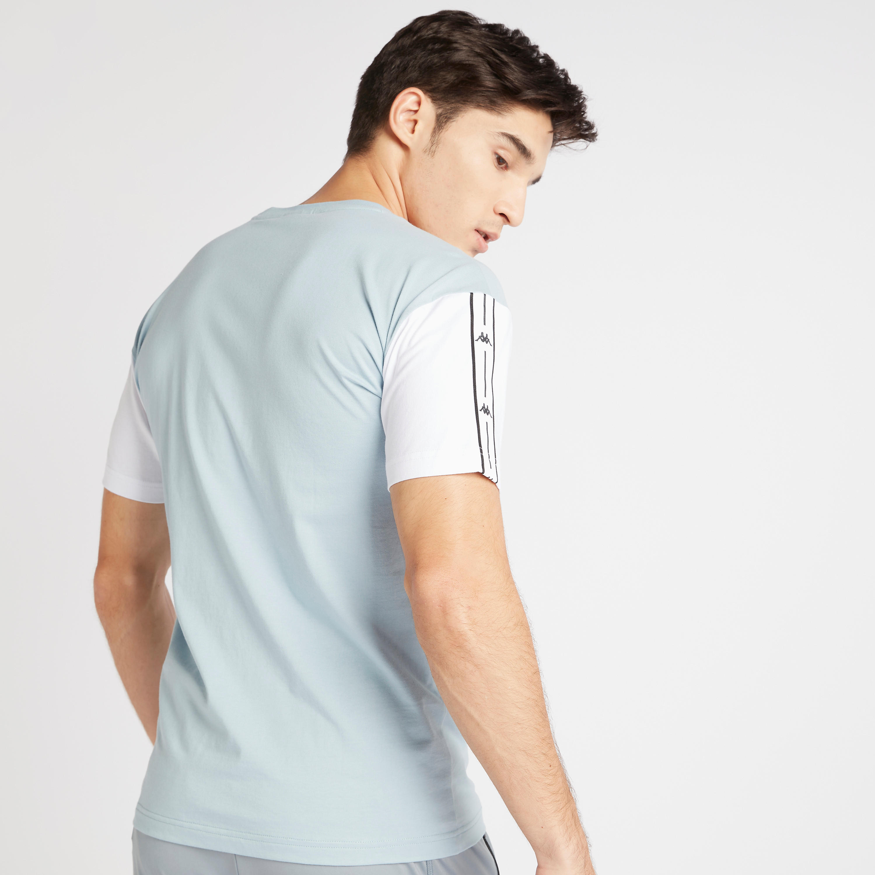 تيشيرت بياقة ضيّقة وأكمام قصيرة من كابا-men-clothing-sportswearandactivewear-tshirtsandpolos-image-4