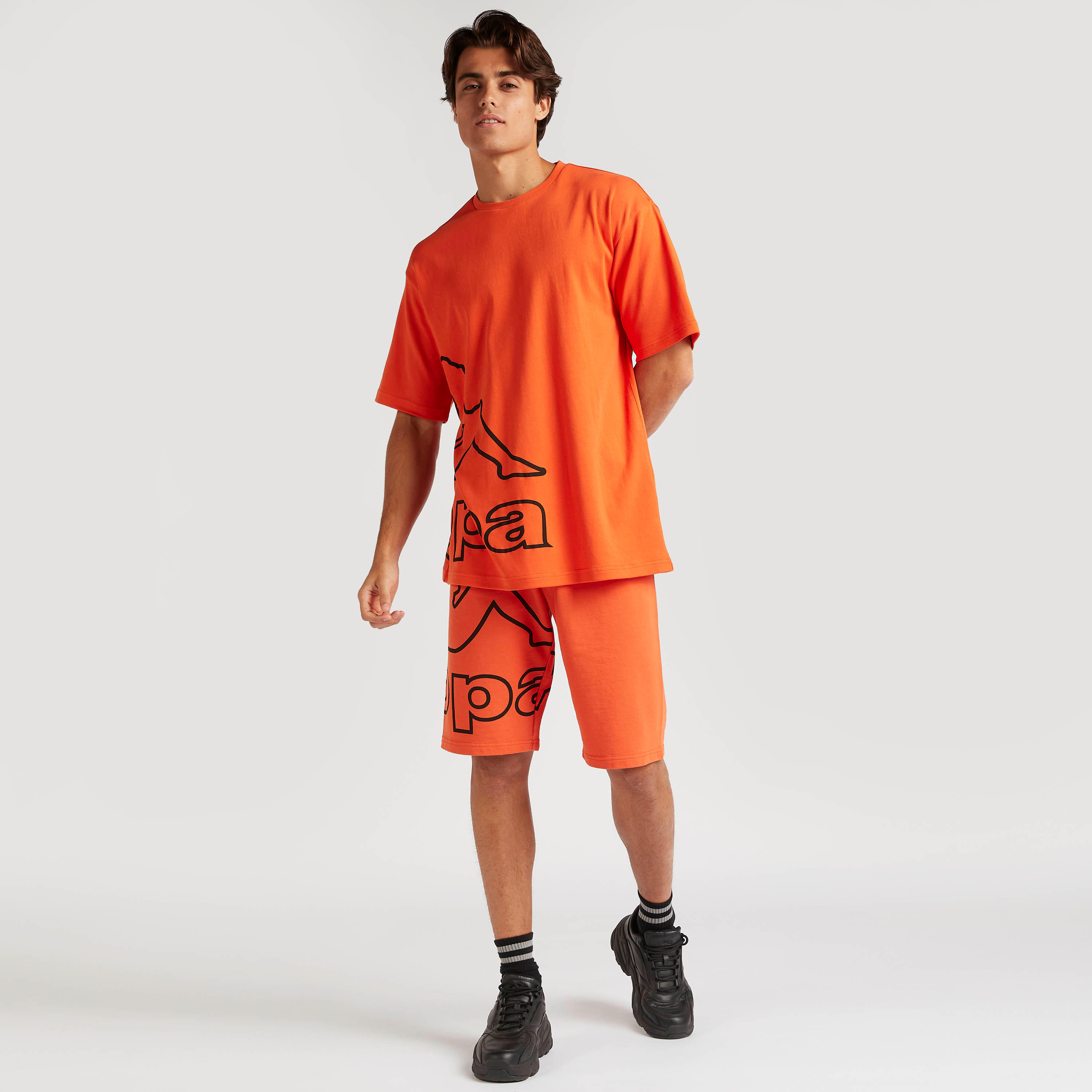 Kappa Printed Shorts with Drawstring Closure-men-clothing-sportswearandactivewear-bottoms-image-2