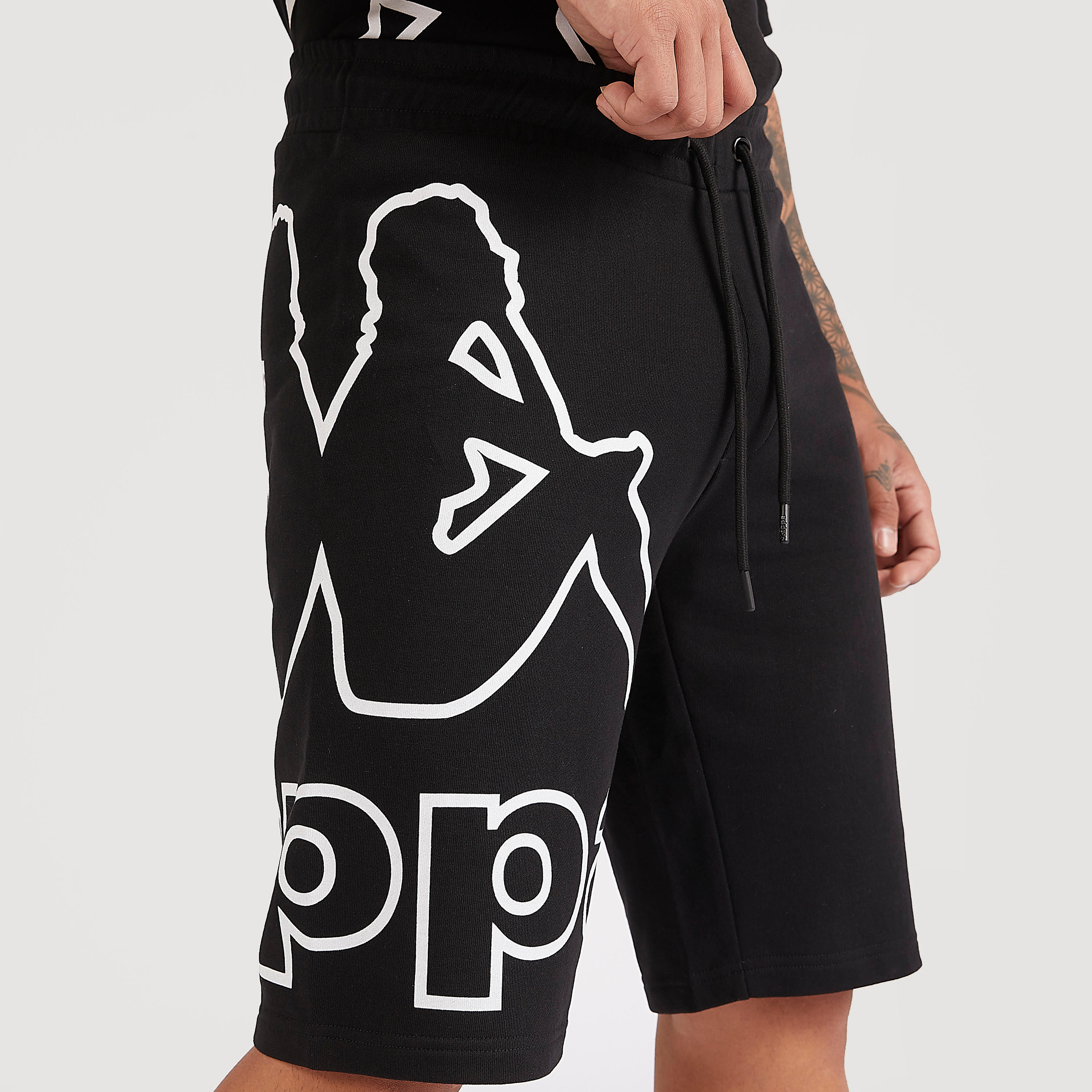 Kappa Printed Shorts with Drawstring Closure-men-clothing-sportswearandactivewear-bottoms-image-3