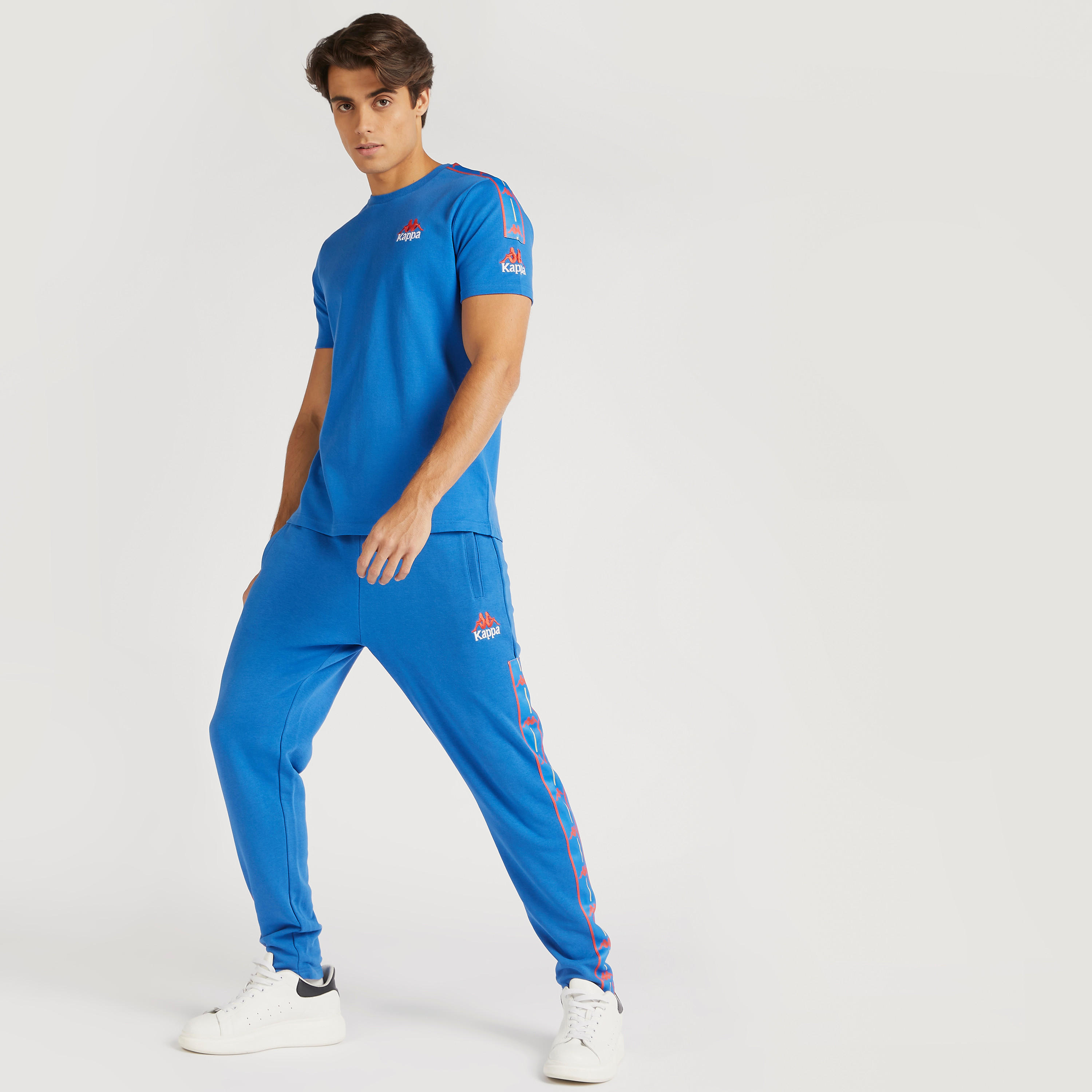 Kappa Solid Track Pants with Elasticated Waistband-men-clothing-sportswearandactivewear-tracksuits-image-2