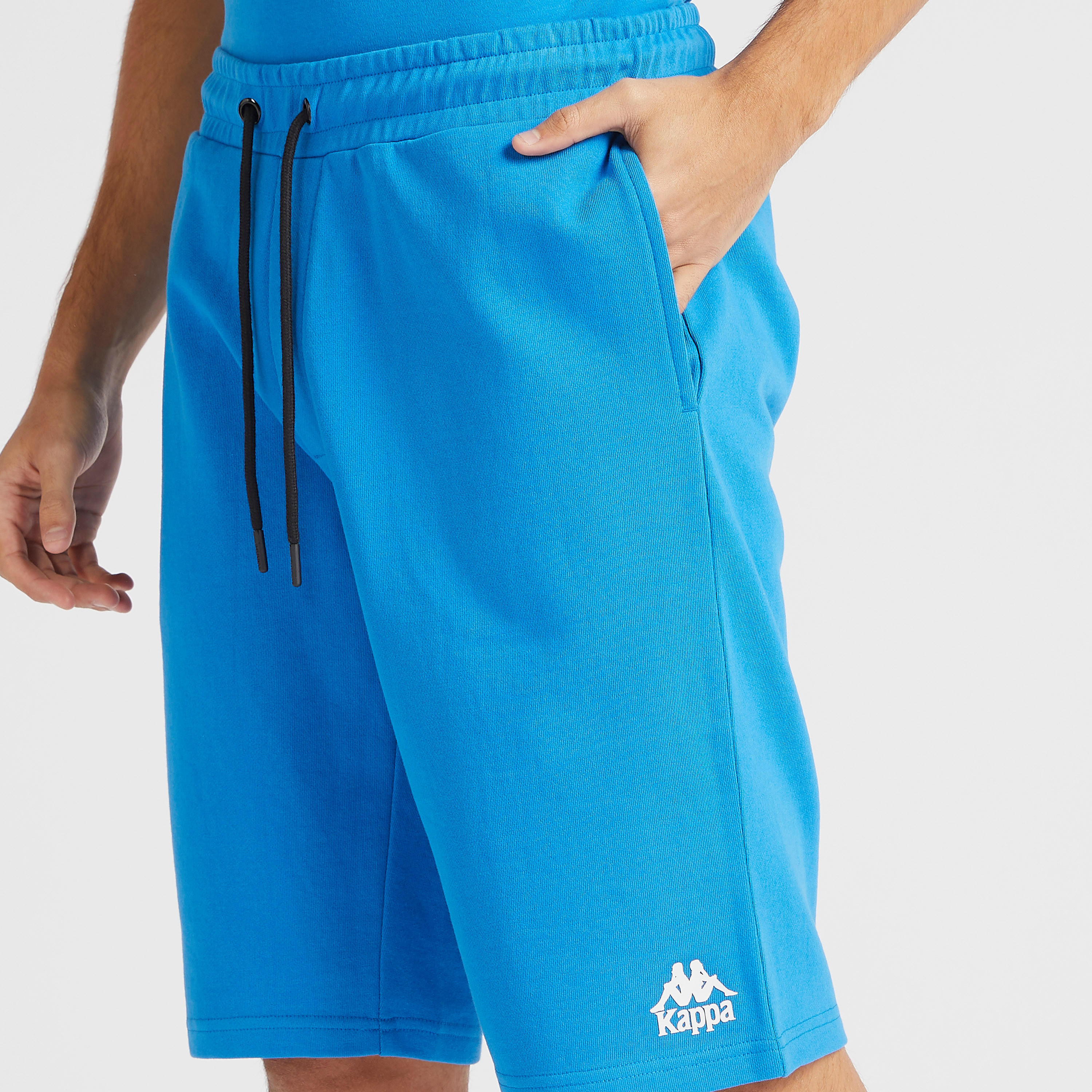 Kappa Solid Shorts with Drawstring Closure and Pockets-men-clothing-sportswearandactivewear-bottoms-image-3