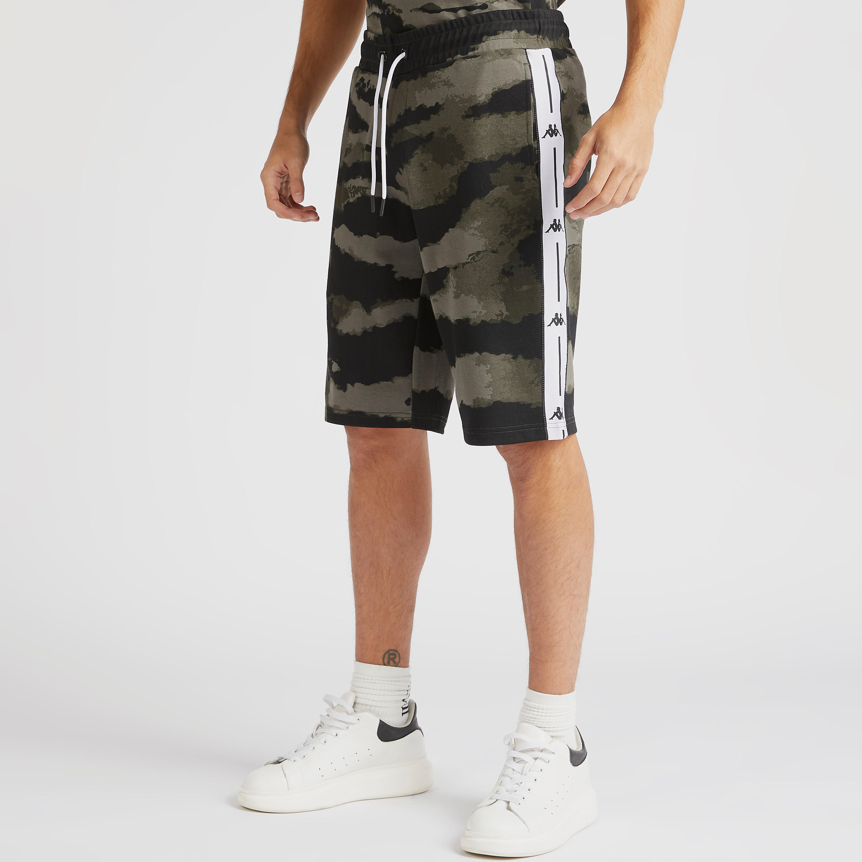 Kappa Printed Shorts with Drawstring Closure and Pockets-men-clothing-sportswearandactivewear-bottoms-image-1
