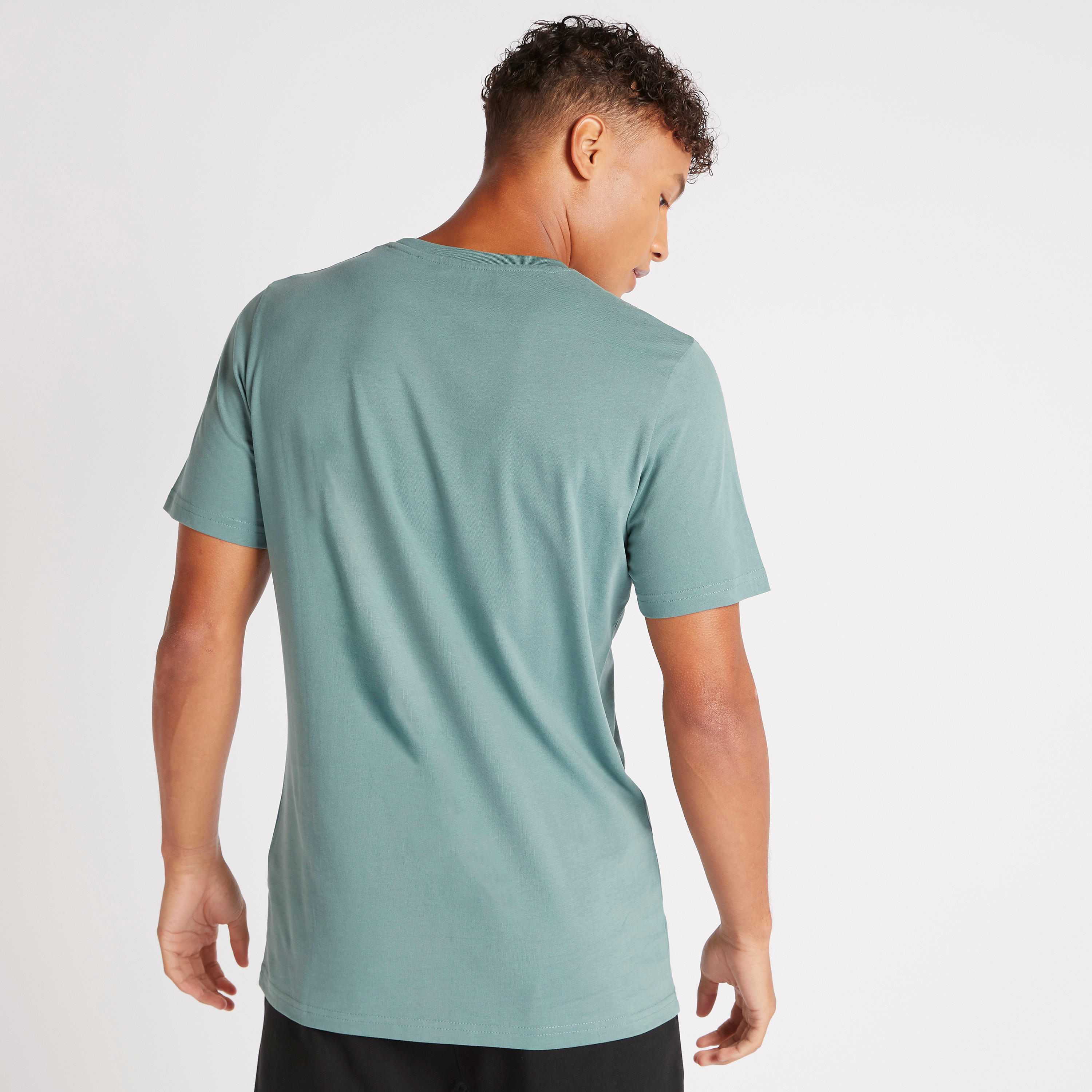 تيشيرت بياقة ضيّقة وأكمام قصيرة من كابا-men-clothing-sportswearandactivewear-tshirtsandpolos-image-1