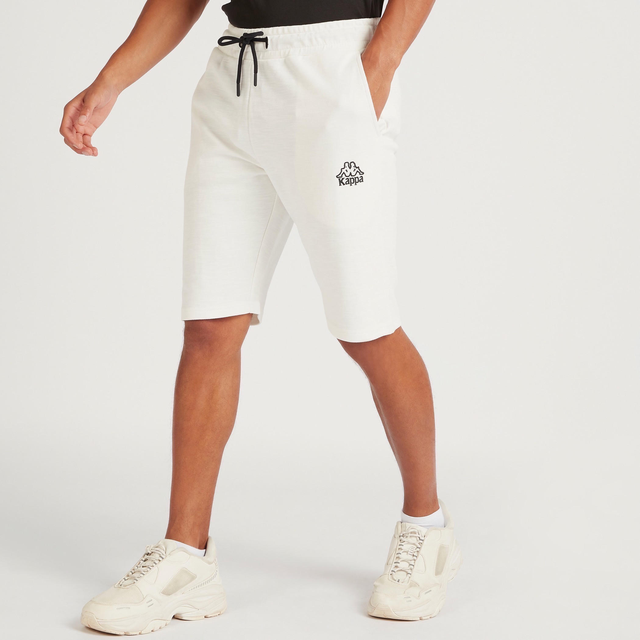 Kappa Solid Shorts with Drawstring and Pockets-men-clothing-sportswearandactivewear-bottoms-image-1