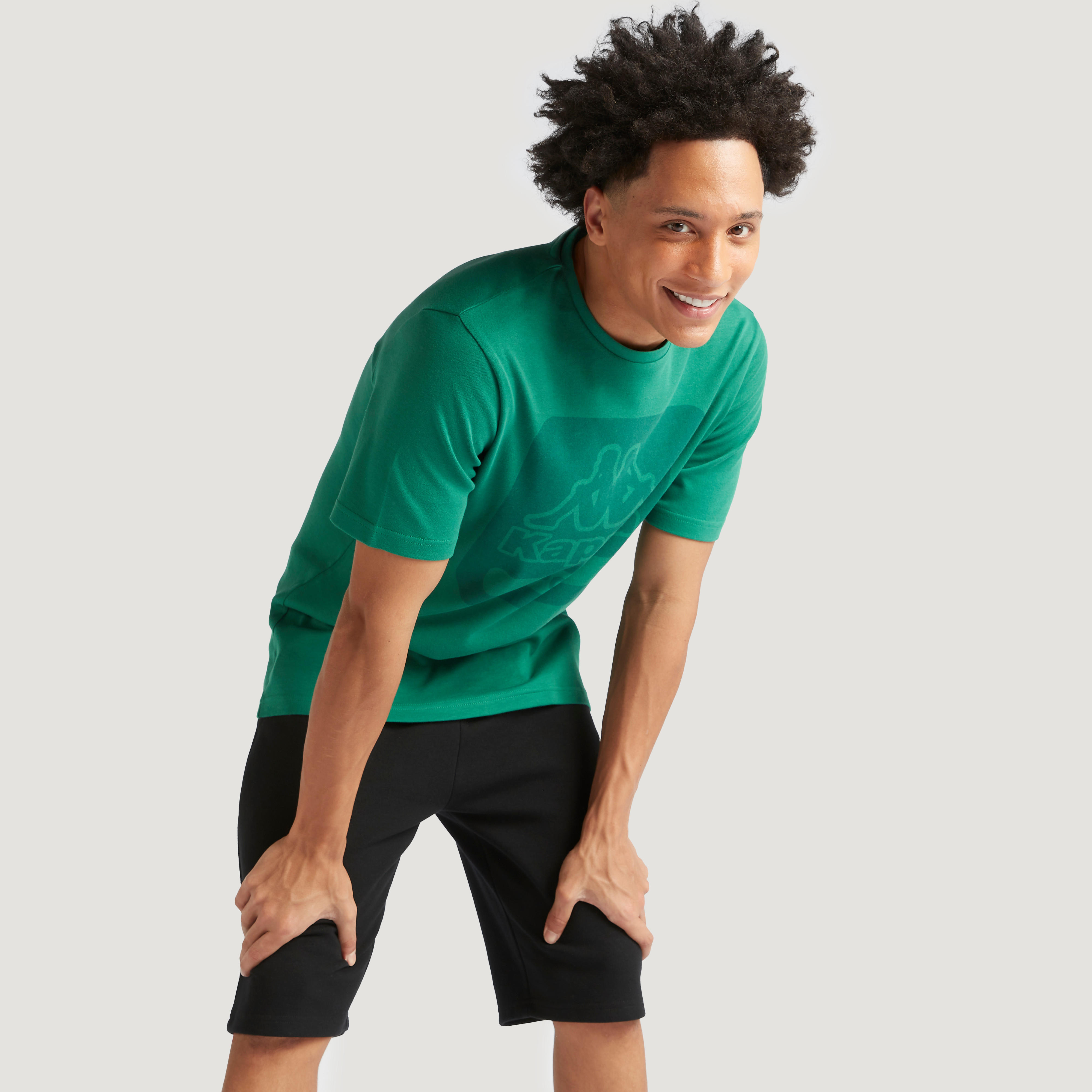 Kappa Graphic Print Crew Neck T-shirt with Short Sleeves-men-clothing-sportswearandactivewear-tshirtsandpolos-image-2
