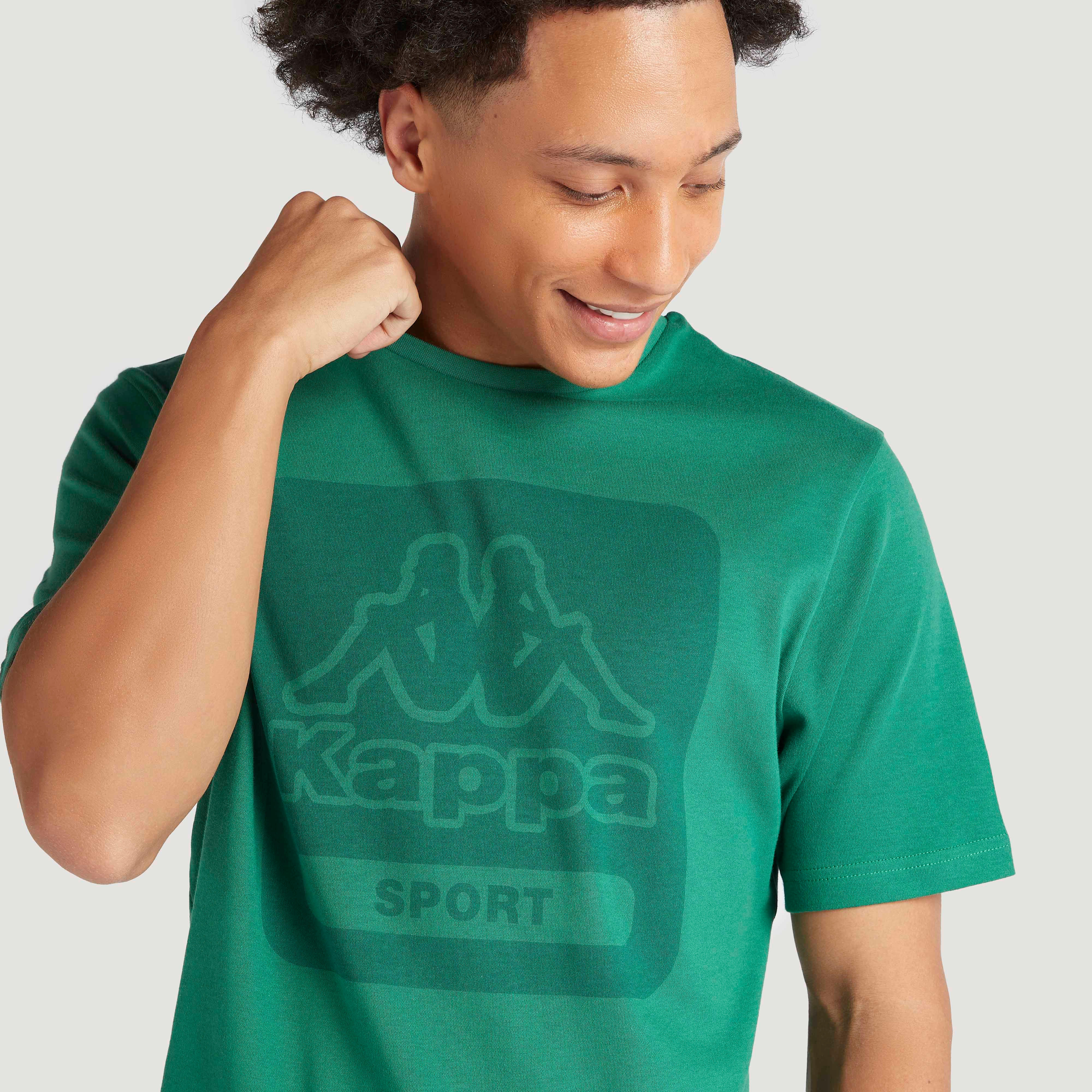 Kappa Graphic Print Crew Neck T-shirt with Short Sleeves-men-clothing-sportswearandactivewear-tshirtsandpolos-image-3