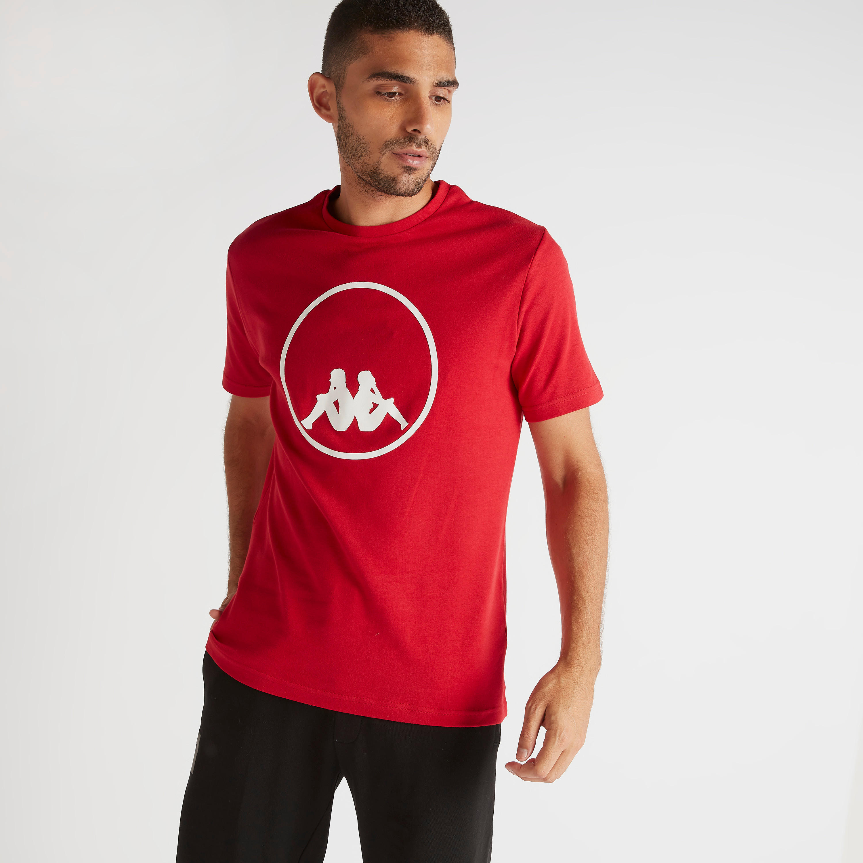 Kappa Printed T-shirt with Crew Neck and Short Sleeves-men-clothing-sportswearandactivewear-tshirtsandpolos-image-1