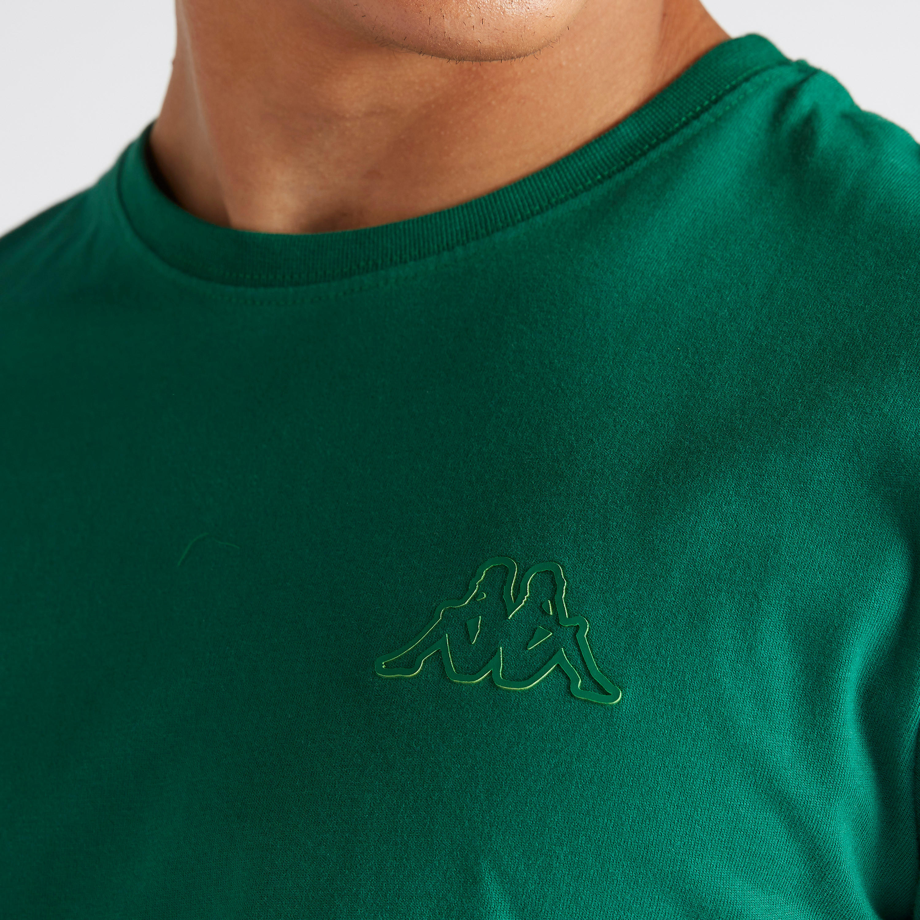 تيشيرت بياقة ضيّقة وأكمام قصيرة من كابا-men-clothing-sportswearandactivewear-tshirtsandpolos-image-1