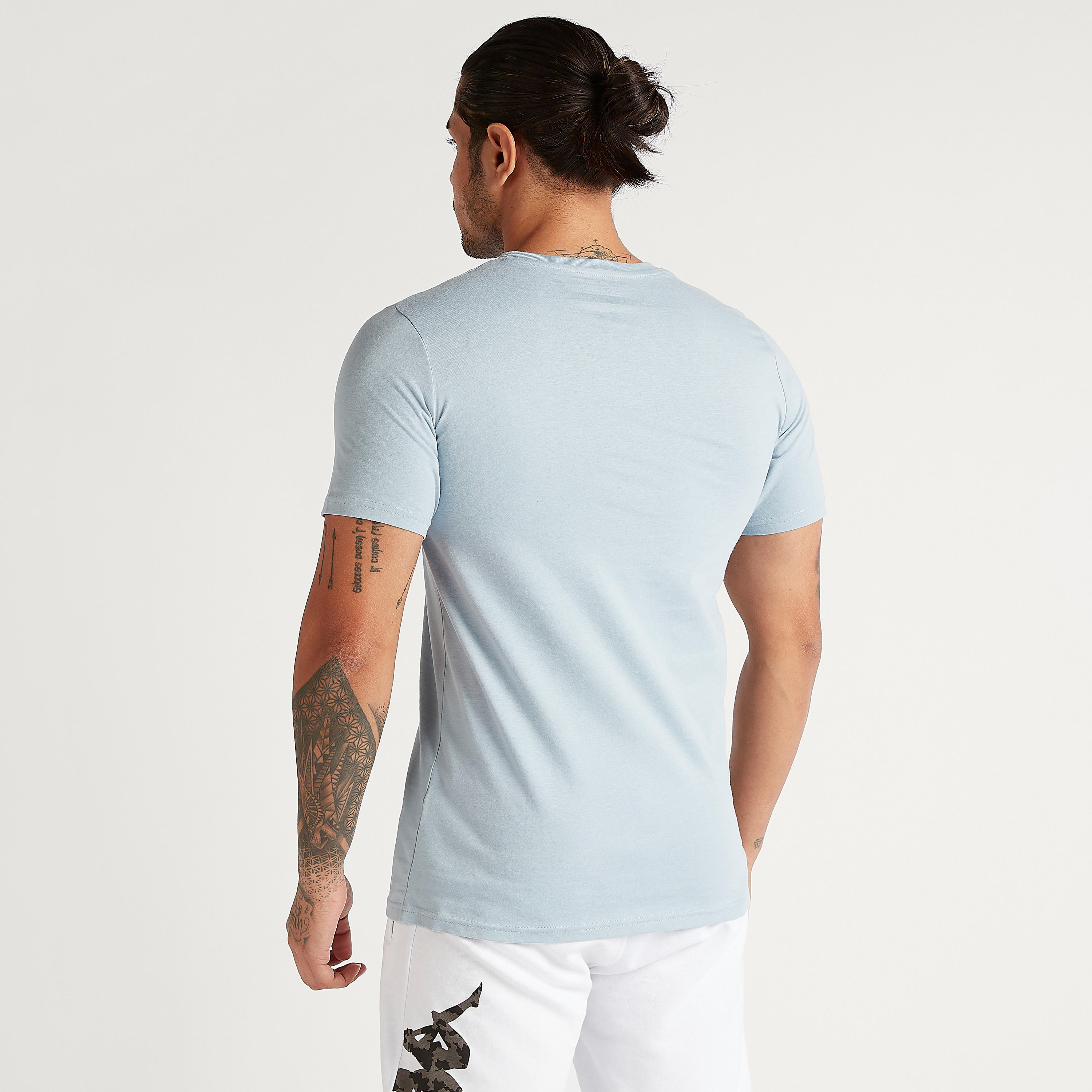 Kappa Solid Crew Neck T-shirt with Short Sleeves-men-clothing-sportswearandactivewear-tshirtsandpolos-image-4