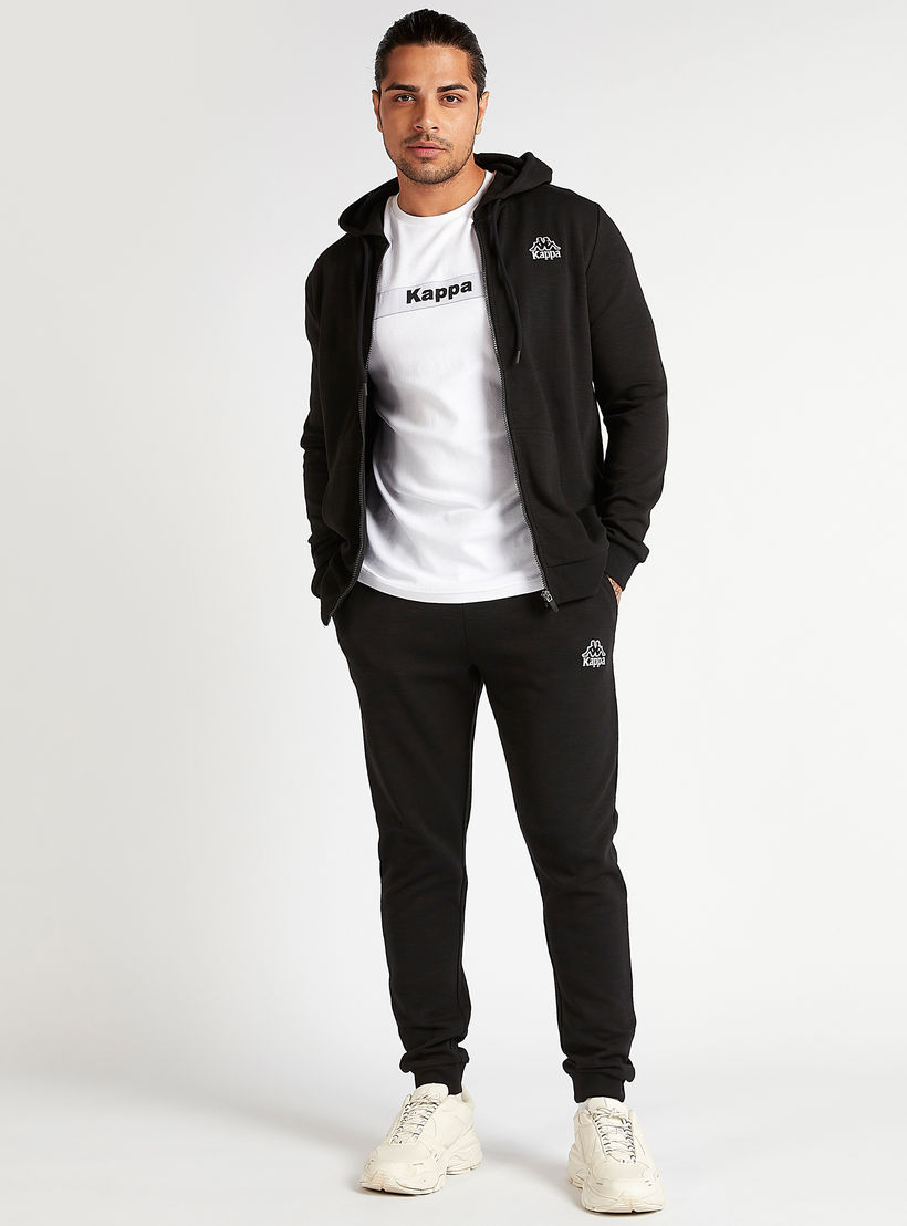Kappa Solid Zip Through Hooded Jacket with Pockets -men-winterwear-hoodiesandsweatshirts-image-2