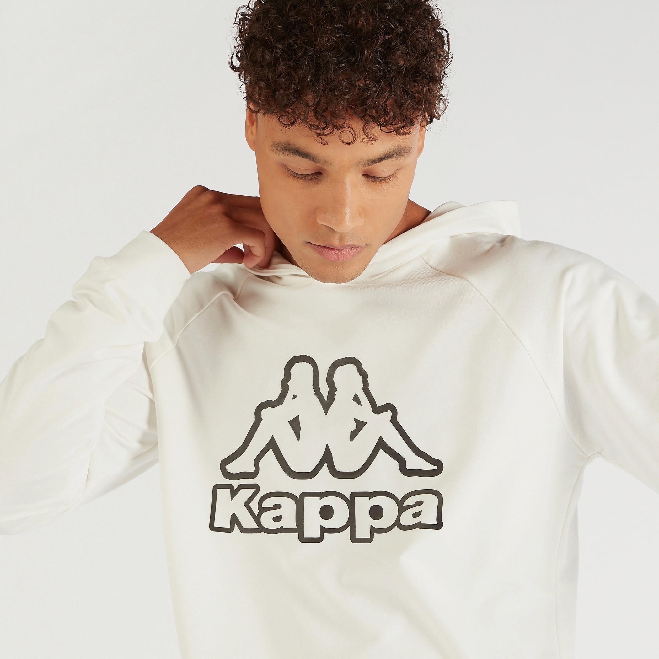 Kappa Printed Sweatshirt with Hood and Kangaroo Pocket-men-winterwear-hoodiesandsweatshirts-image-3