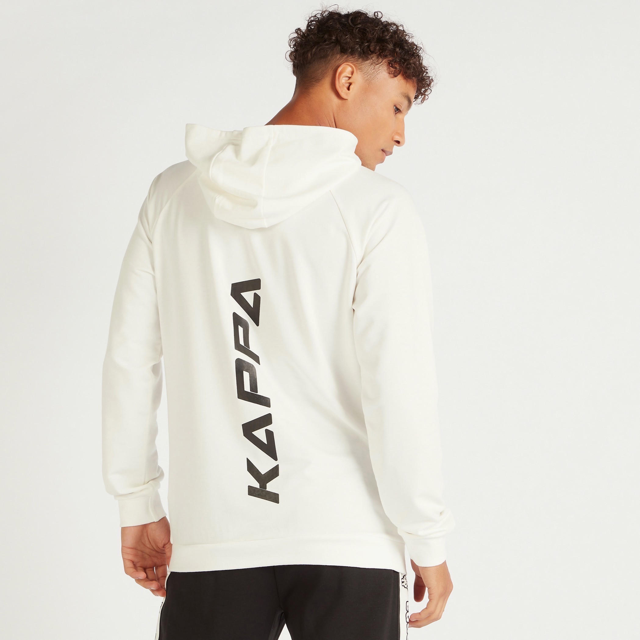 Kappa Printed Sweatshirt with Hood and Kangaroo Pocket-men-winterwear-hoodiesandsweatshirts-image-4