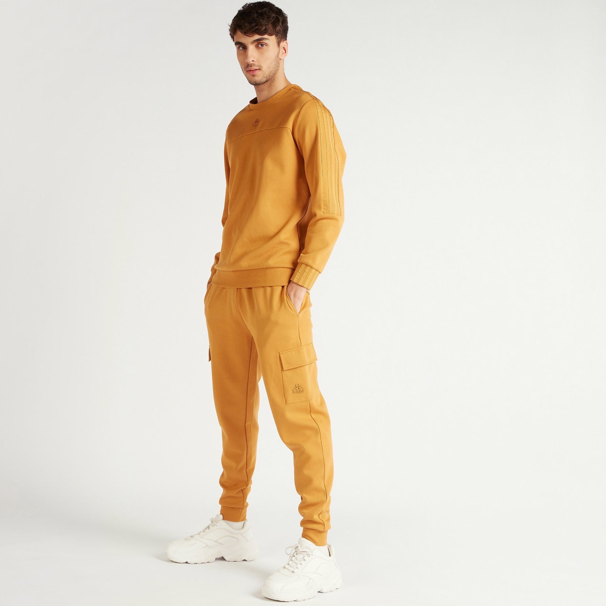 Kappa Solid Sweatshirt with Long Sleeves-men-winterwear-hoodiesandsweatshirts-image-5