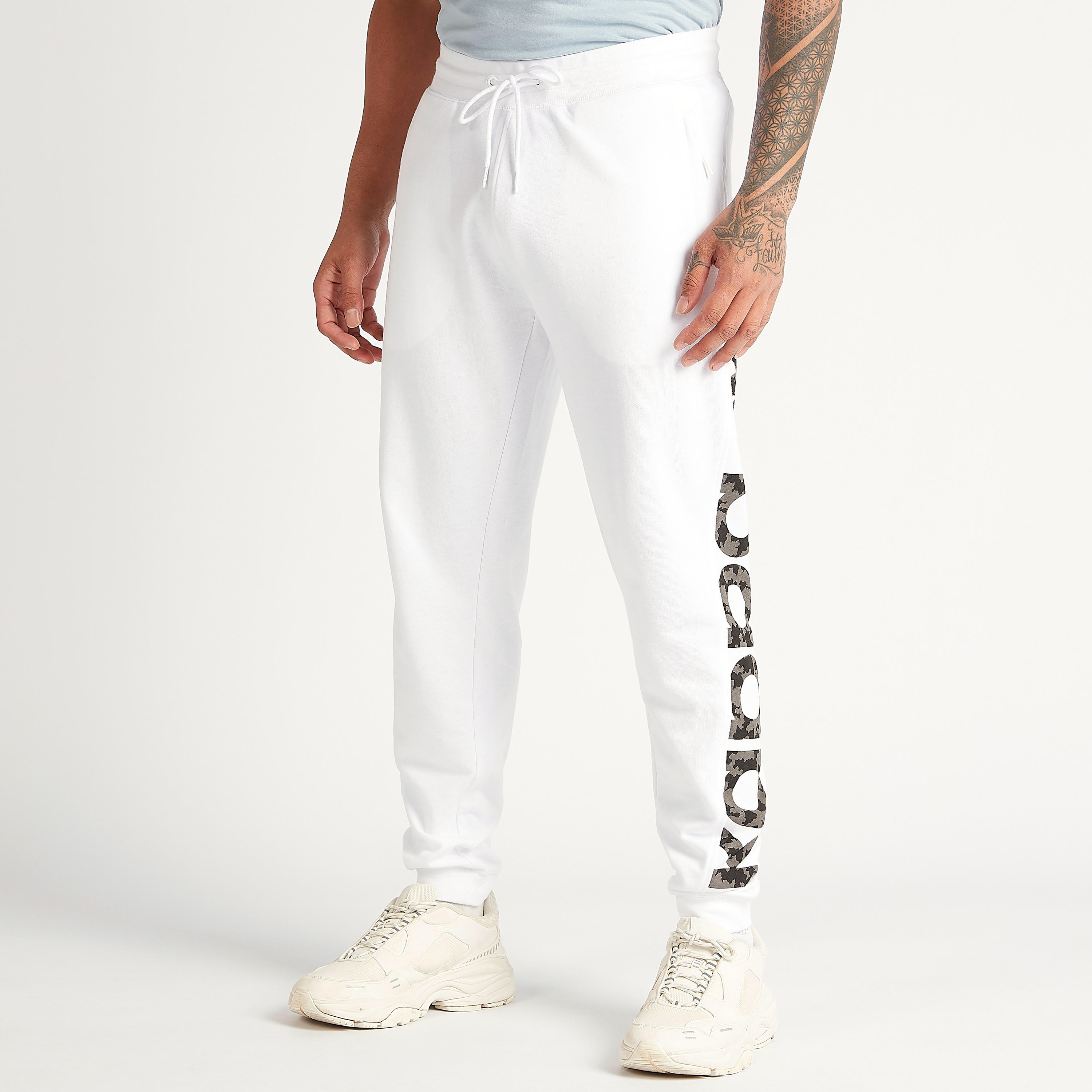 Kappa Printed Joggers with Drawstring and Pockets-men-clothing-sportswearandactivewear-tracksuits-image-1