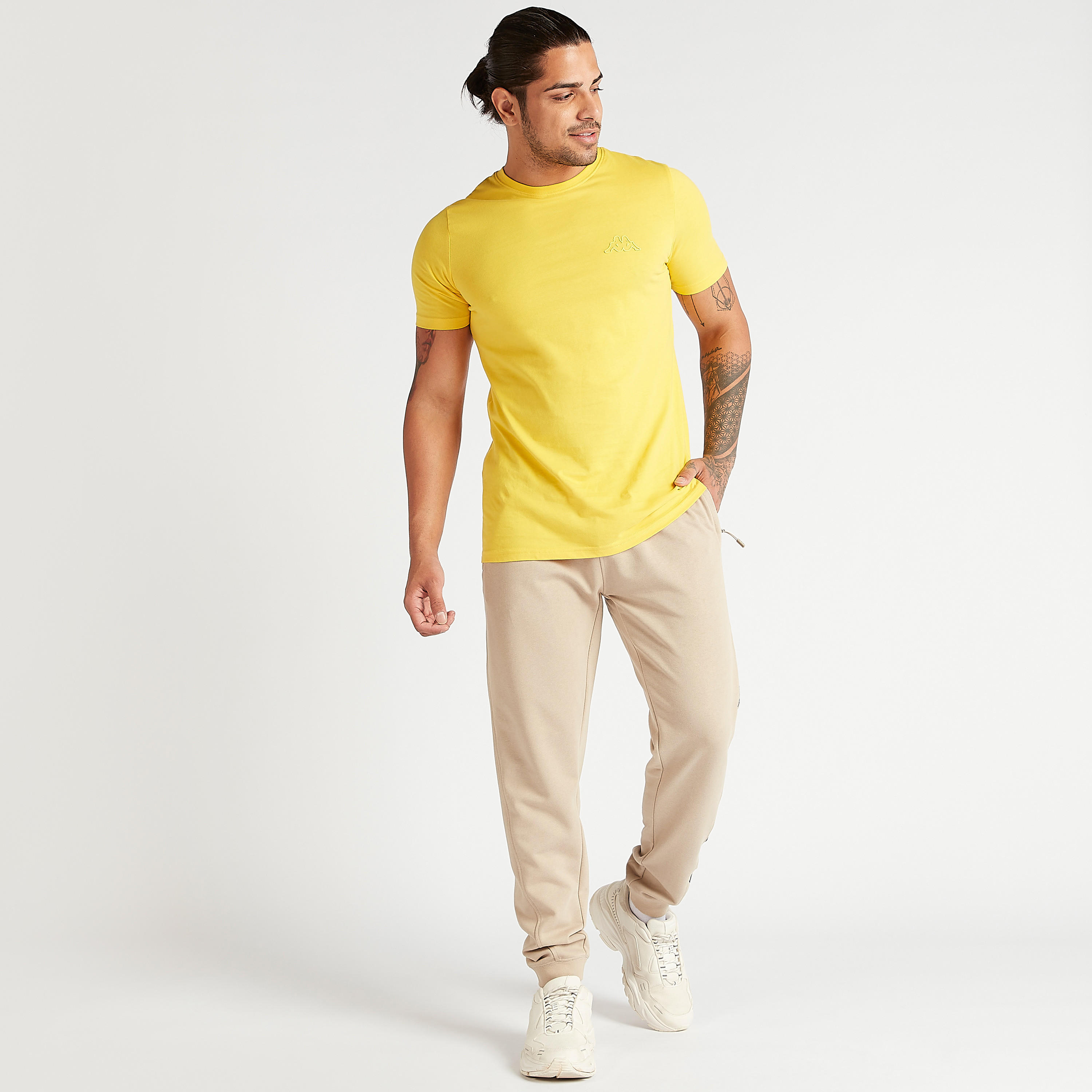 Kappa Logo Print Joggers with Drawstring Closure and Pockets-men-clothing-sportswearandactivewear-tracksuits-image-2