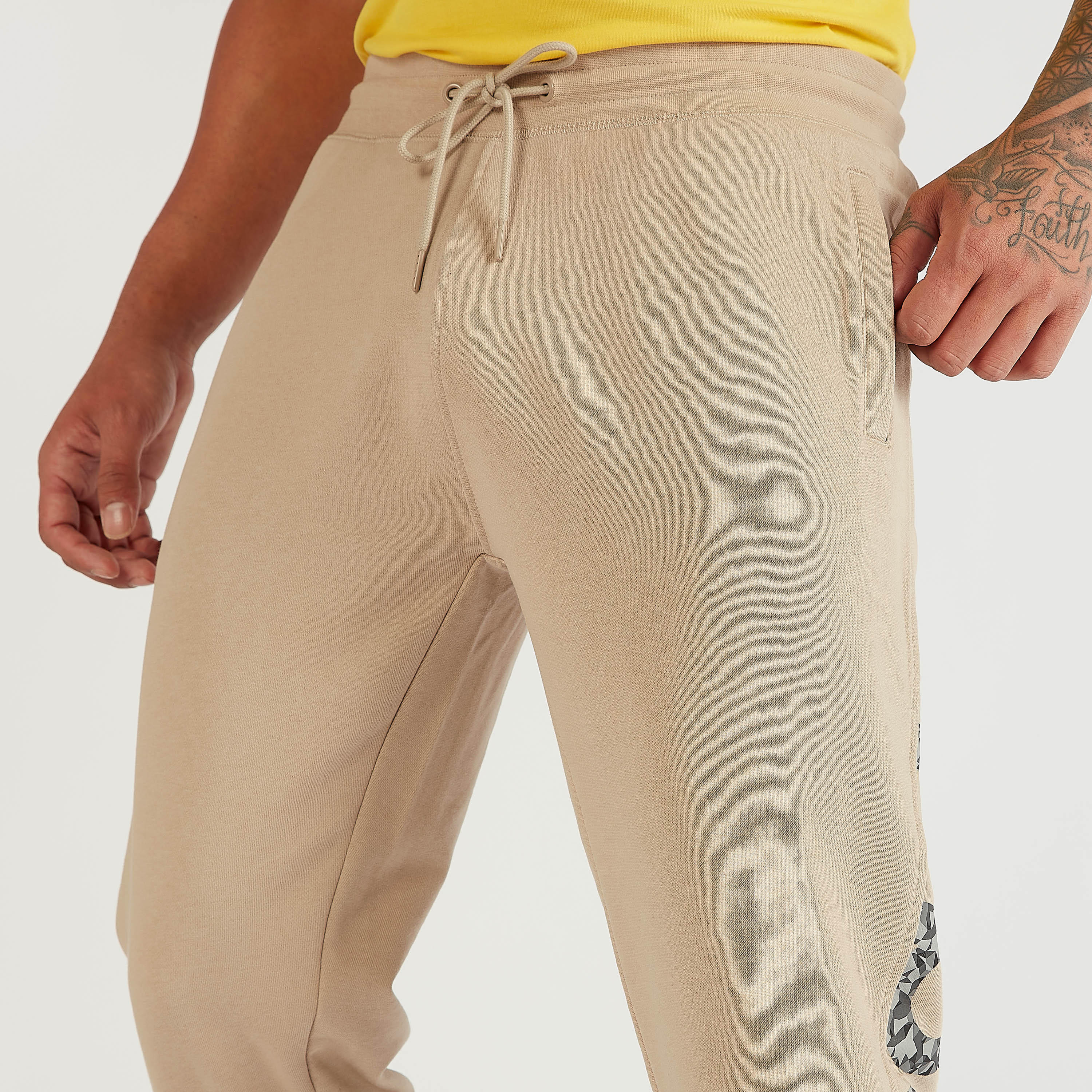 Kappa Logo Print Joggers with Drawstring Closure and Pockets-men-clothing-sportswearandactivewear-tracksuits-image-3