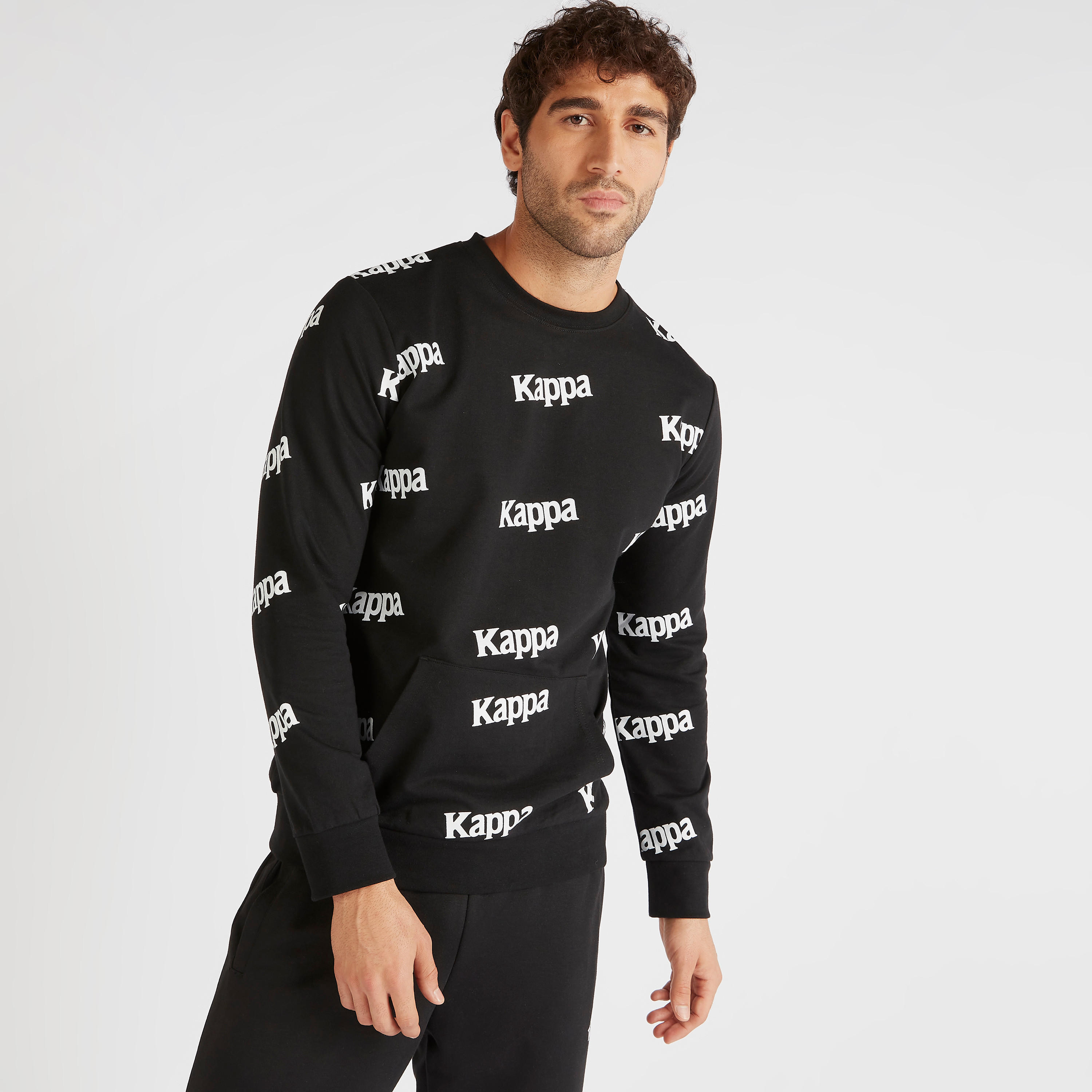 Kappa Printed Crew Neck Sweatshirt-men-winterwear-hoodiesandsweatshirts-image-5