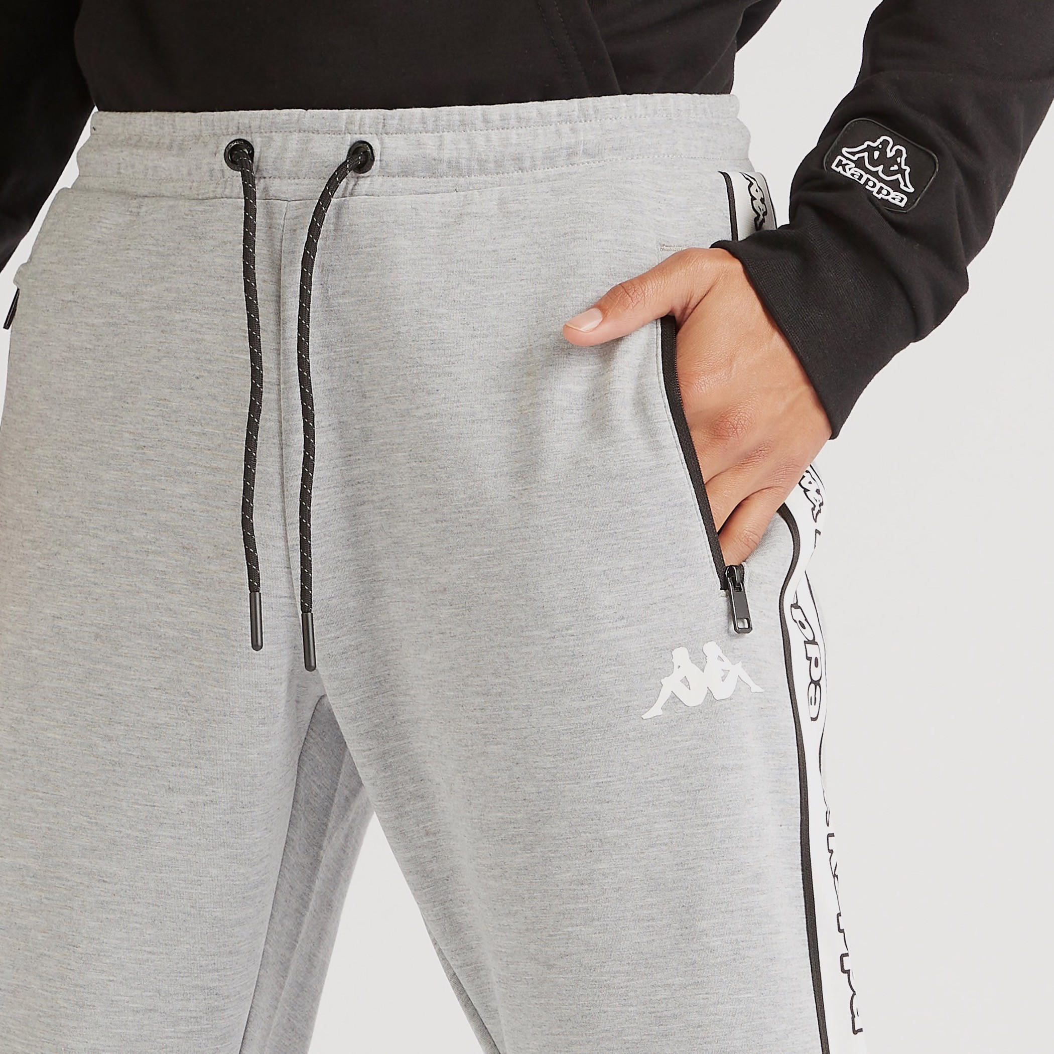 بنطلون رياضي بتفاصيل شريطة وطبعات شعار من كابا-men-clothing-sportswearandactivewear-tracksuits-image-3