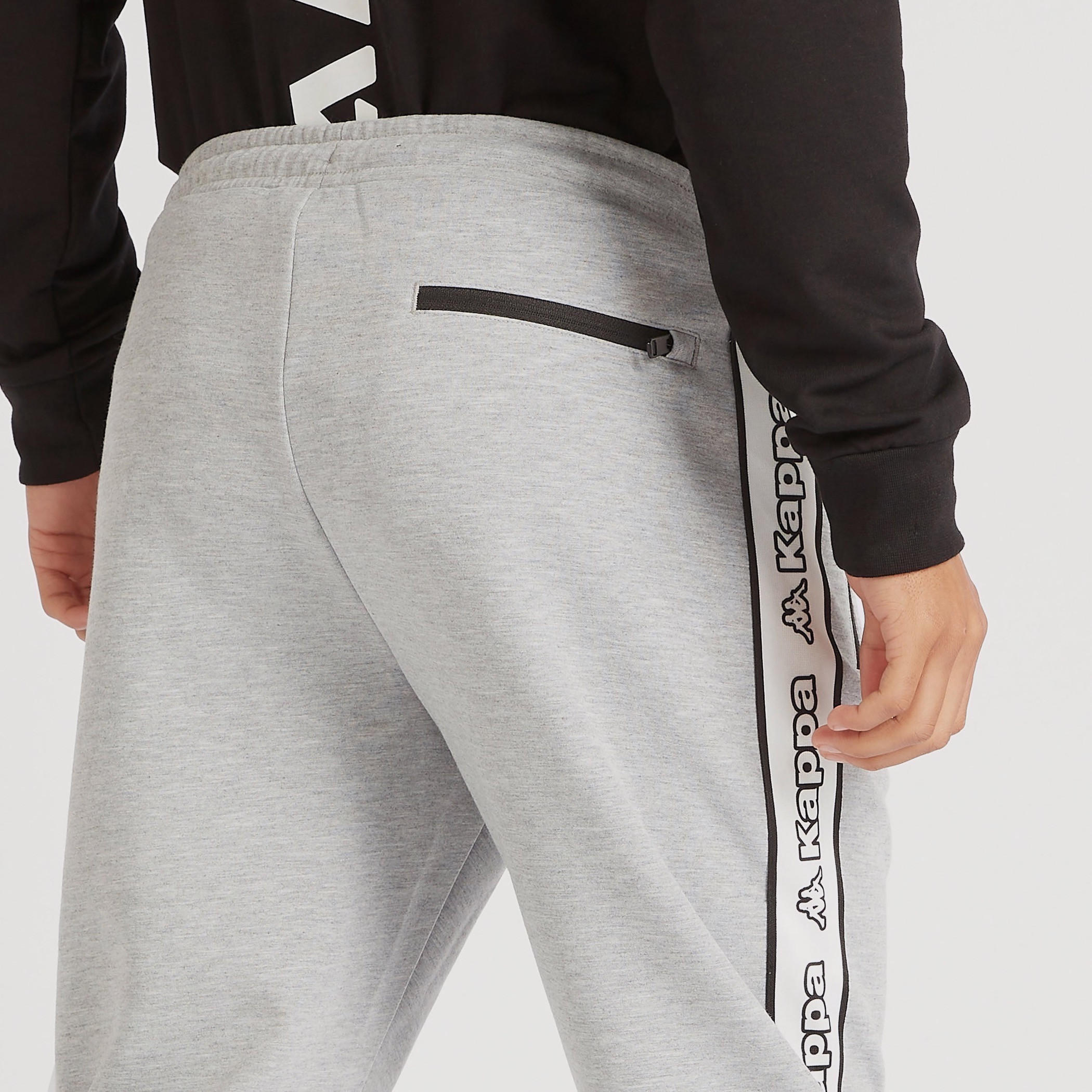 بنطلون رياضي بتفاصيل شريطة وطبعات شعار من كابا-men-clothing-sportswearandactivewear-tracksuits-image-5