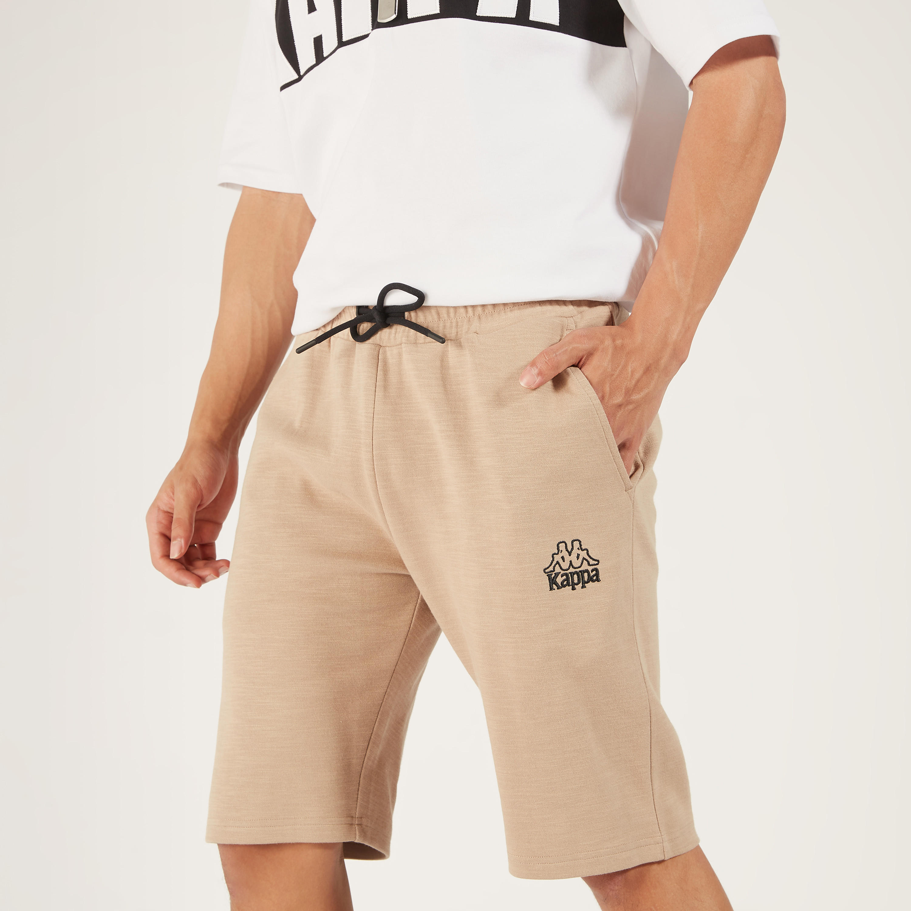 Kappa Printed Shorts with Drawstring Closure and Pockets-men-clothing-sportswearandactivewear-bottoms-image-1