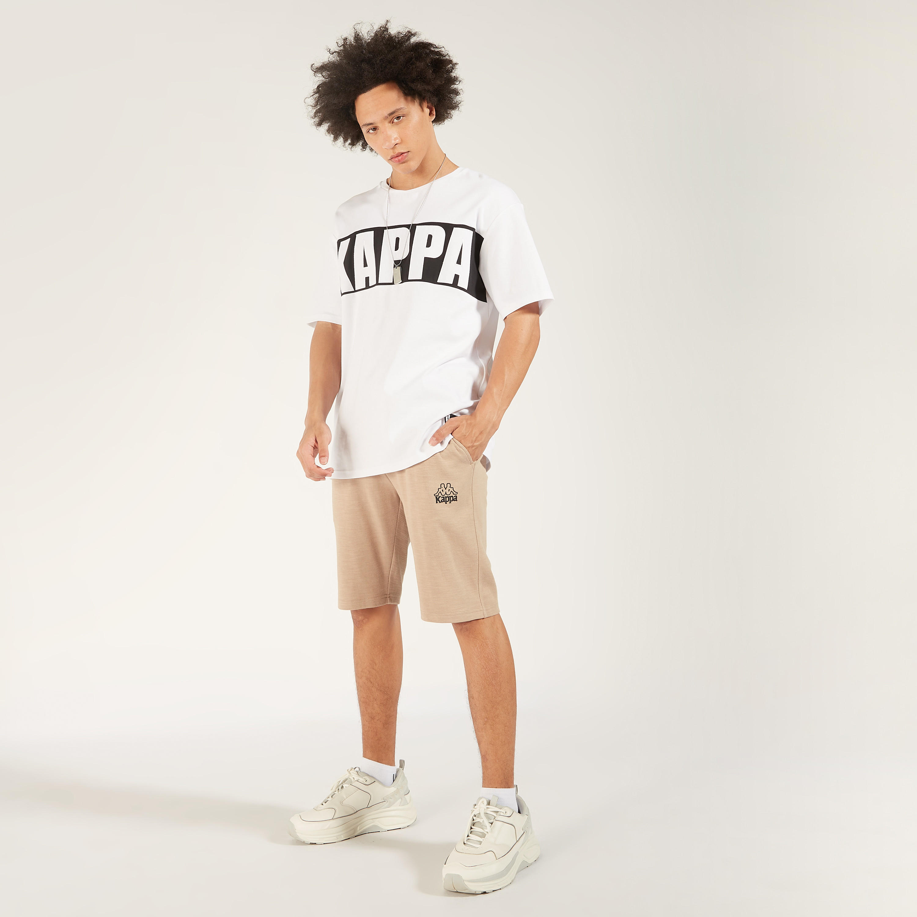 Kappa Printed Shorts with Drawstring Closure and Pockets-men-clothing-sportswearandactivewear-bottoms-image-2