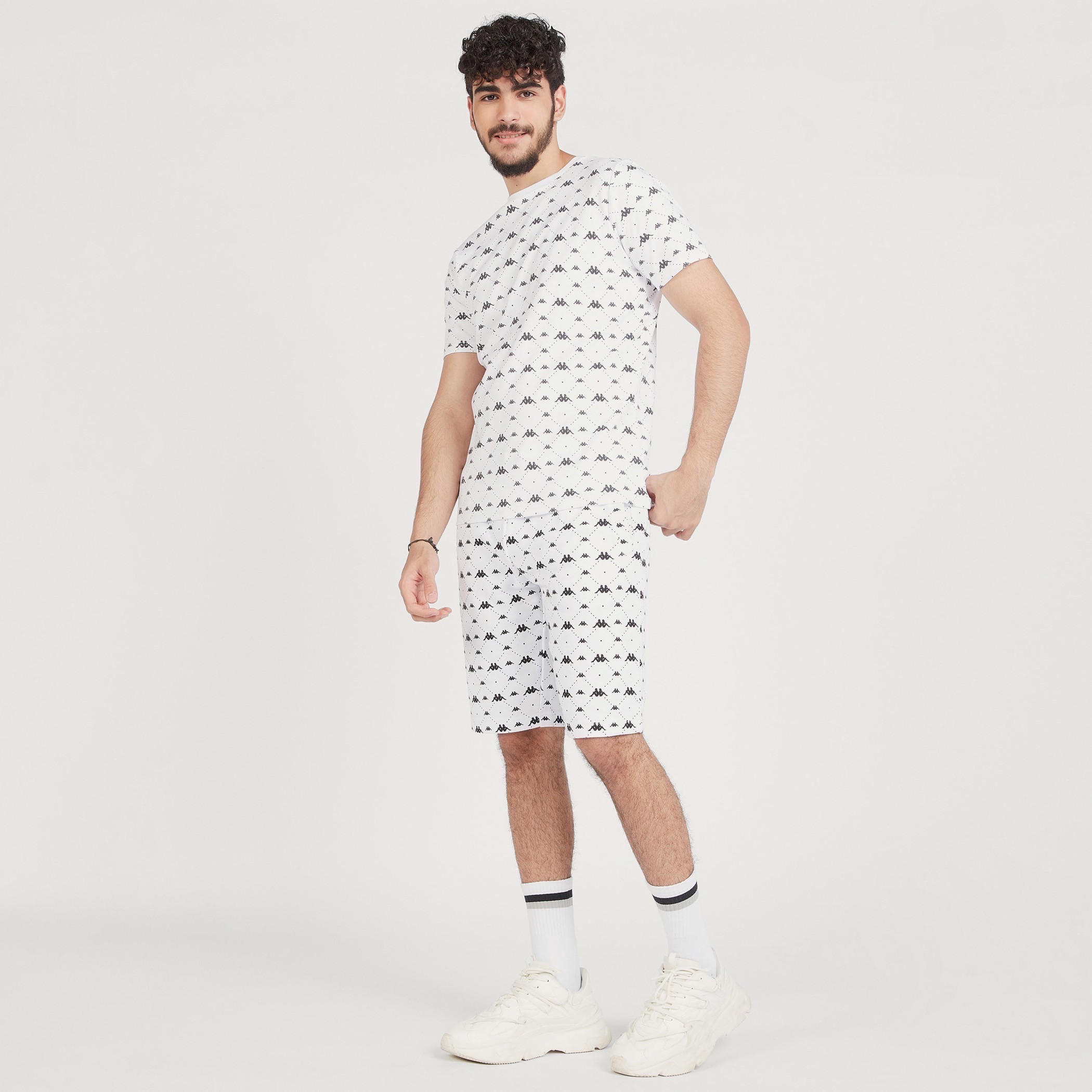 شورت برباط إغلاق وجيوب وطبعات من كابا-men-clothing-bottoms-shorts-image-4