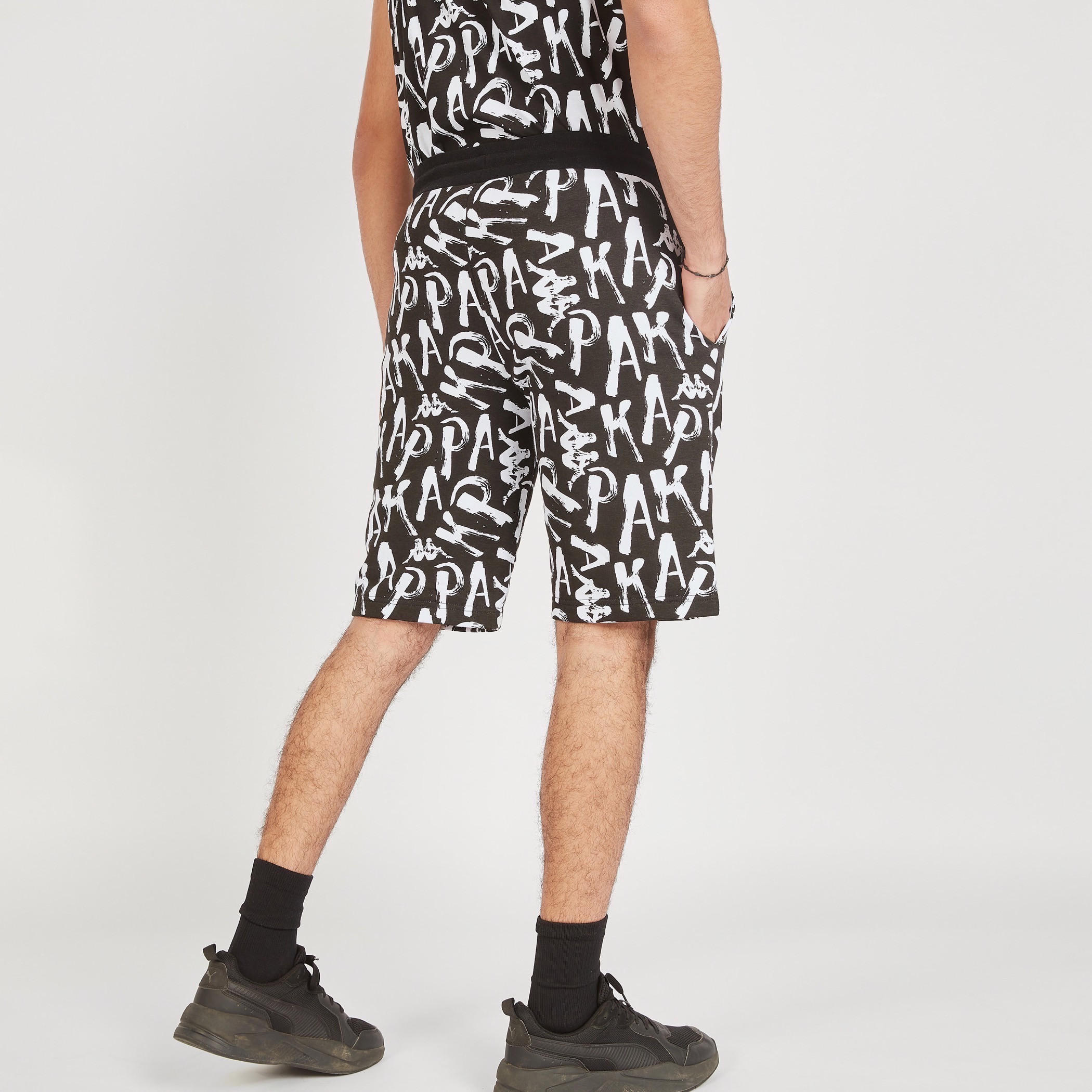 Kappa Printed Shorts with Drawstring Closure and Pockets-men-clothing-bottoms-shorts-image-4