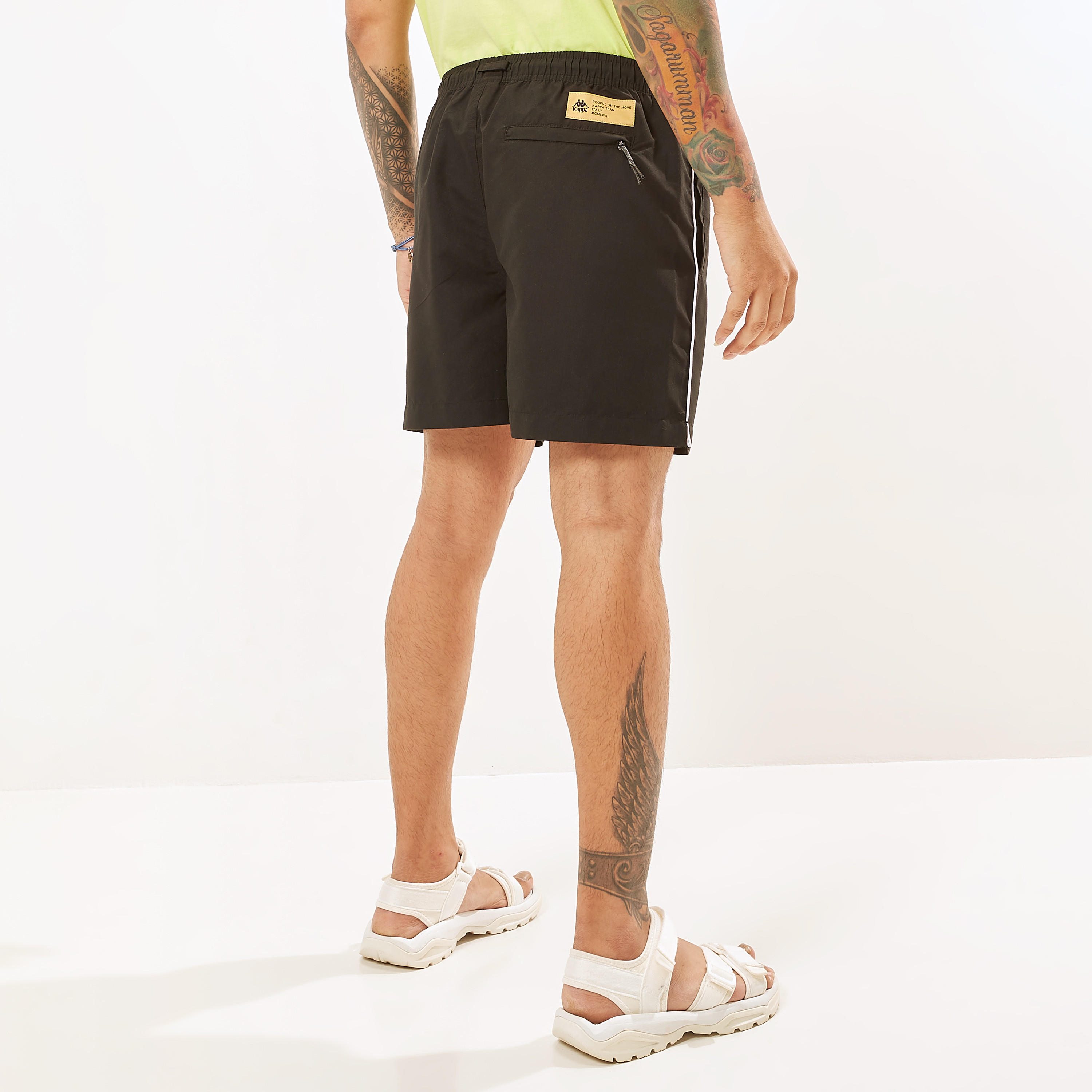 Kappa Logo Detail Shorts with Drawstring Closure and Pockets-men-clothing-sportswearandactivewear-bottoms-image-4
