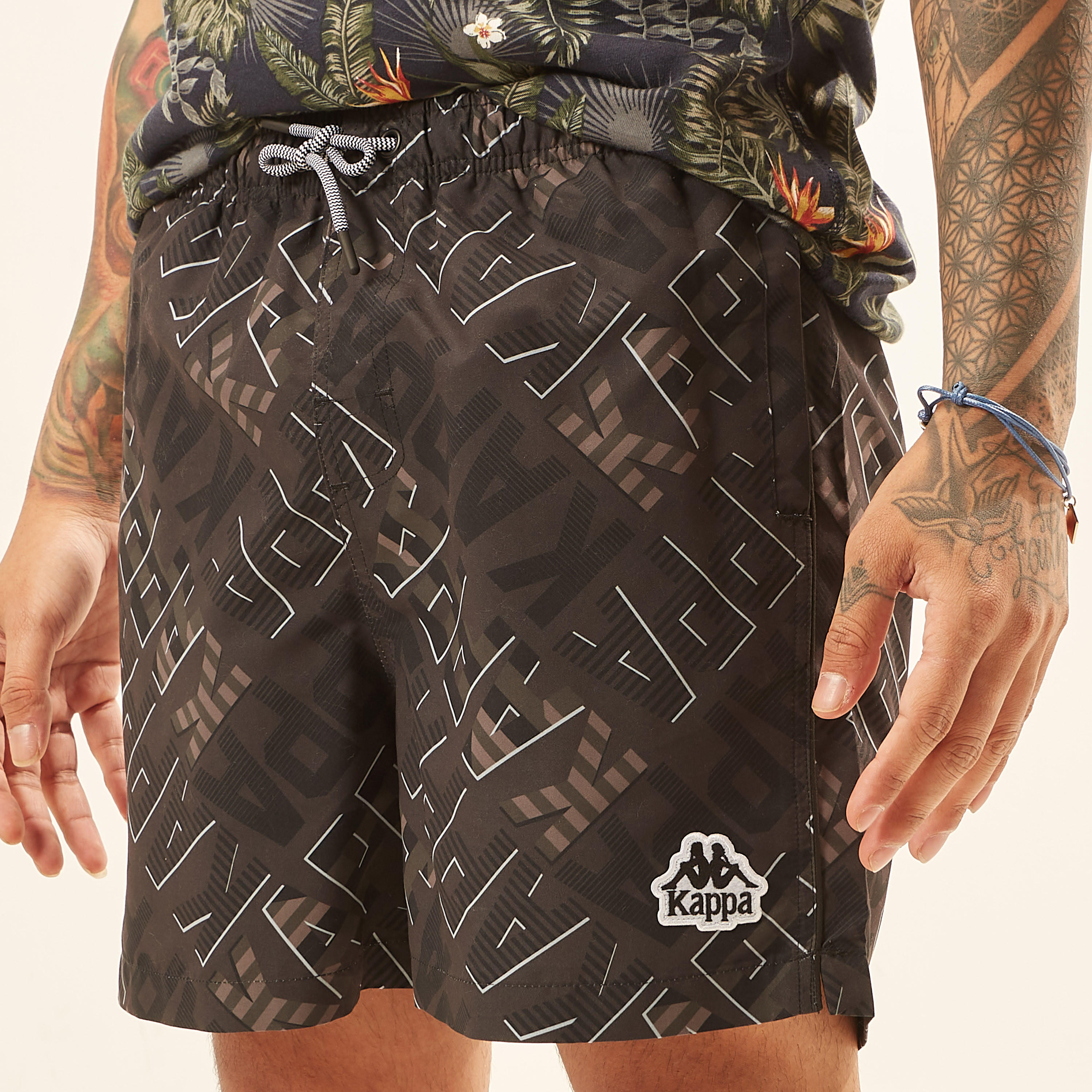 Kappa All Over Print Shorts with Drawstring Closure and Pockets-men-clothing-sportswearandactivewear-bottoms-image-3