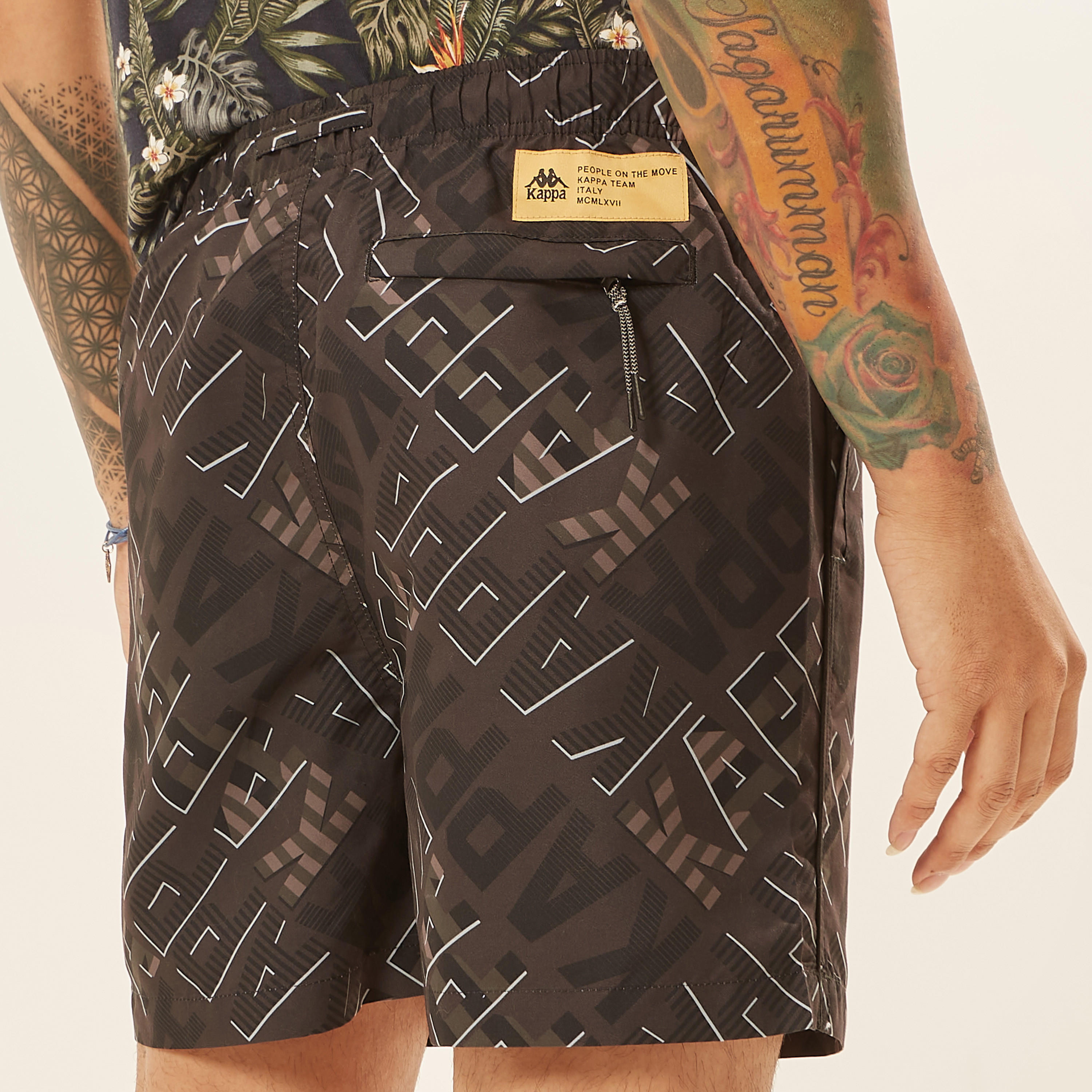 Kappa All Over Print Shorts with Drawstring Closure and Pockets-men-clothing-sportswearandactivewear-bottoms-image-5