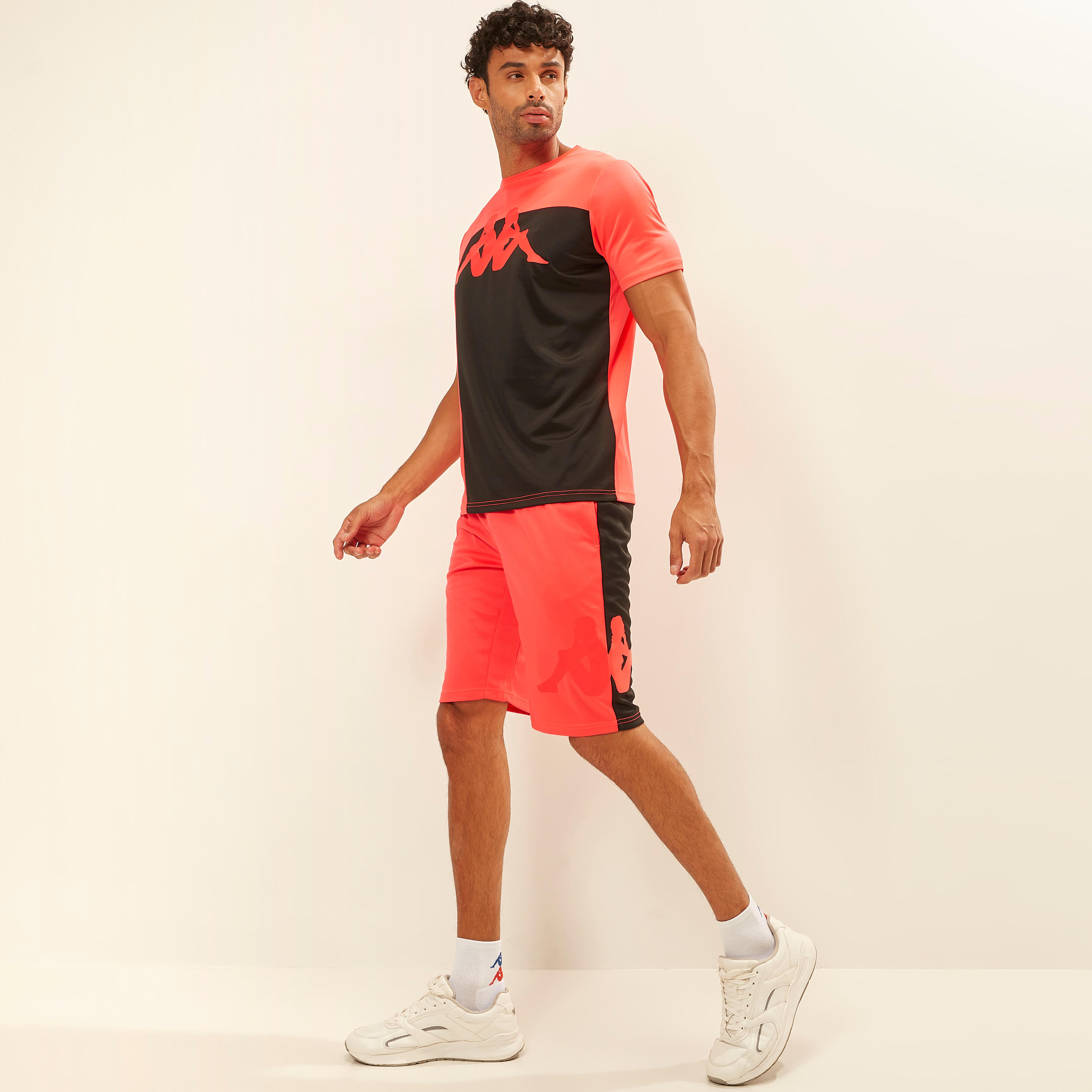Kappa Printed Shorts with Pockets and Elasticated Waistband-men-clothing-sportswearandactivewear-bottoms-image-2