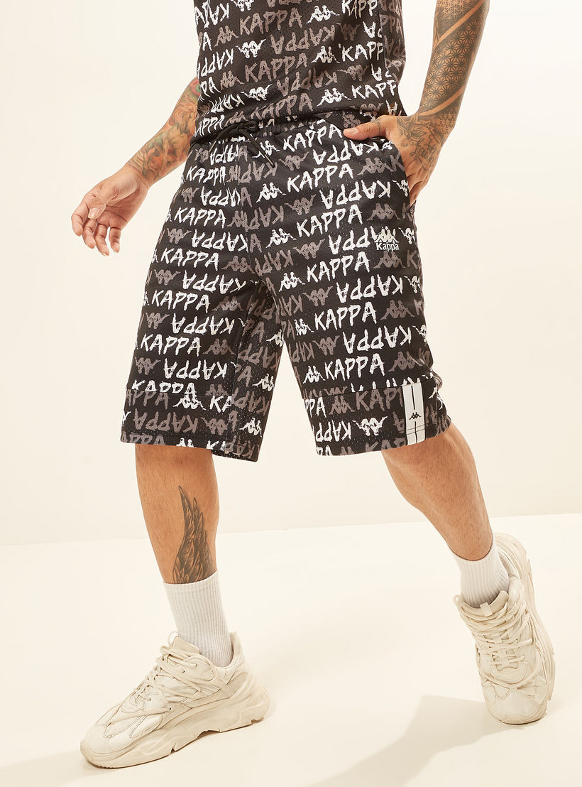 شورت برباط إغلاق وجيوب وطبعات من كابا-men-clothing-bottoms-shorts-image-1