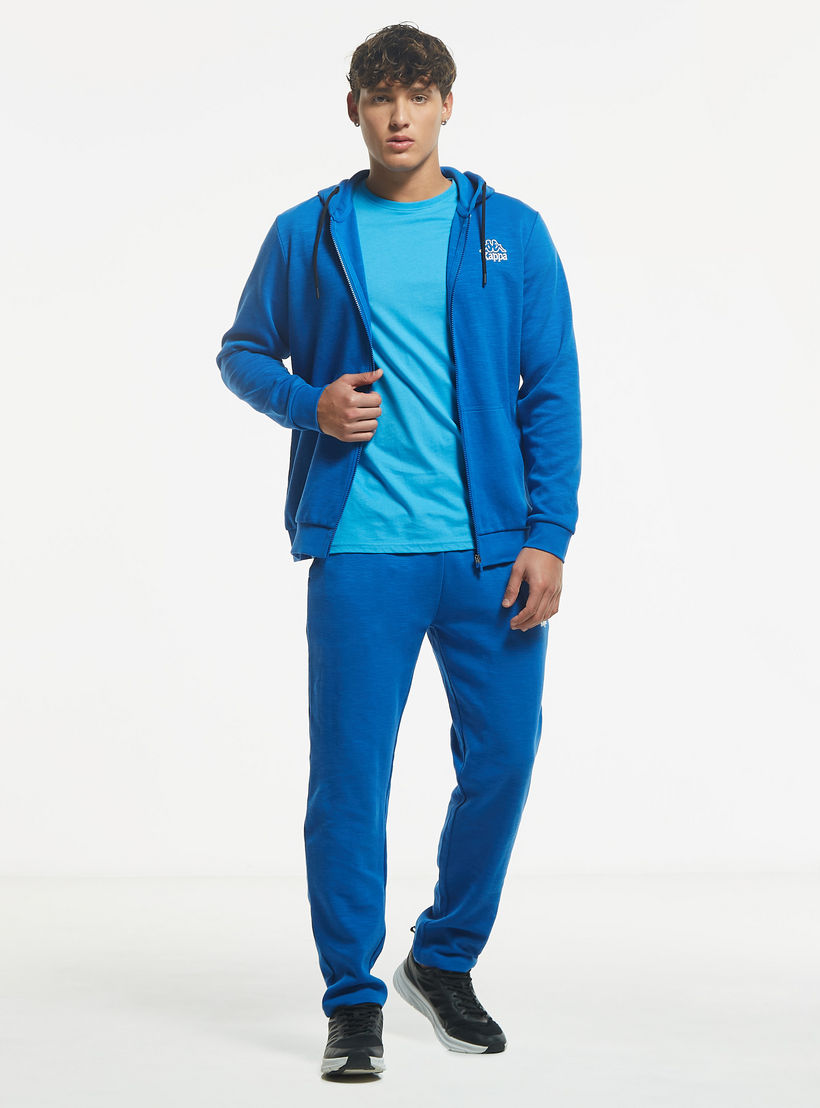 بنطلون رياضي سادة برباط إغلاق وجيوب من كابا-men-clothing-sportswearandactivewear-bottoms-image-3