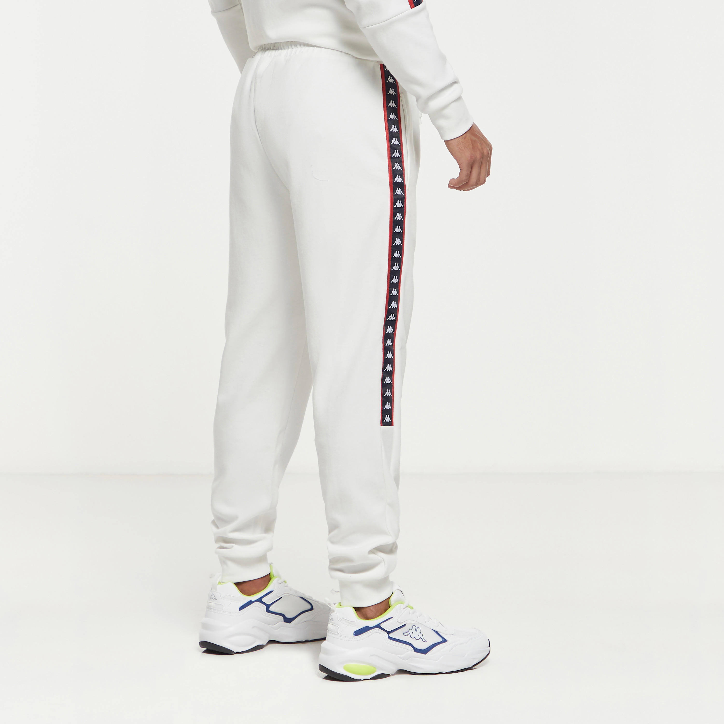 Kappa Logo Tape Detail Joggers with Drawstring Closure and Pockets-men-clothing-sportswearandactivewear-bottoms-image-3