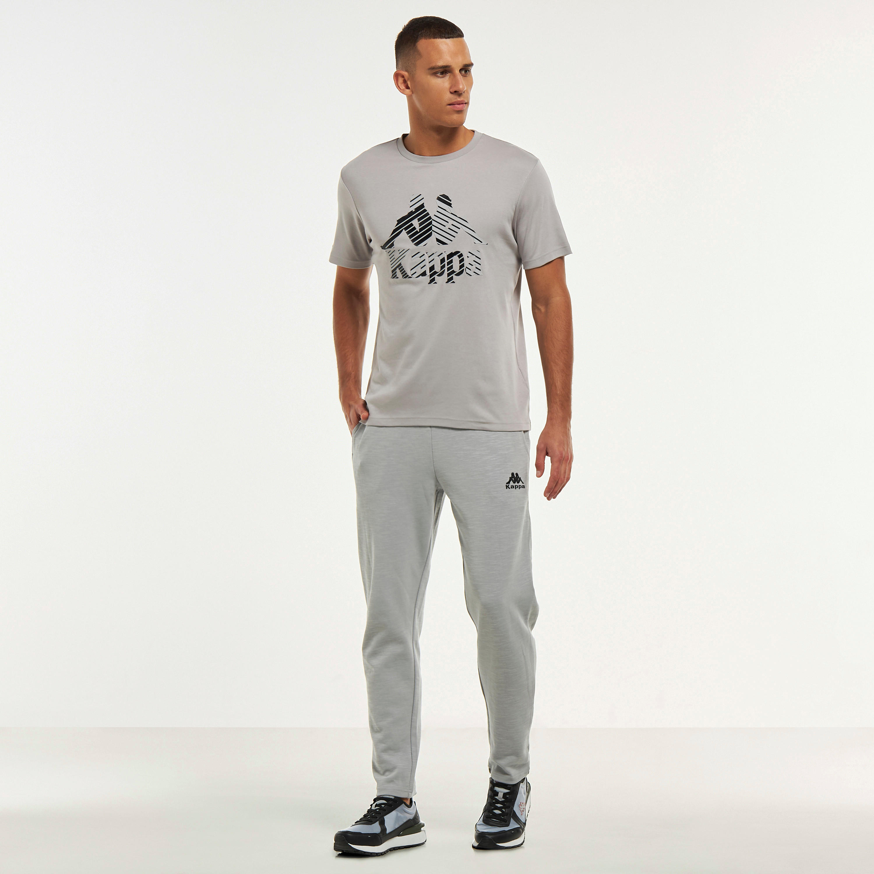 Kappa Logo Print T-shirt with Short Sleeves and Crew Neck-men-clothing-sportswearandactivewear-tshirtsandpolos-image-6