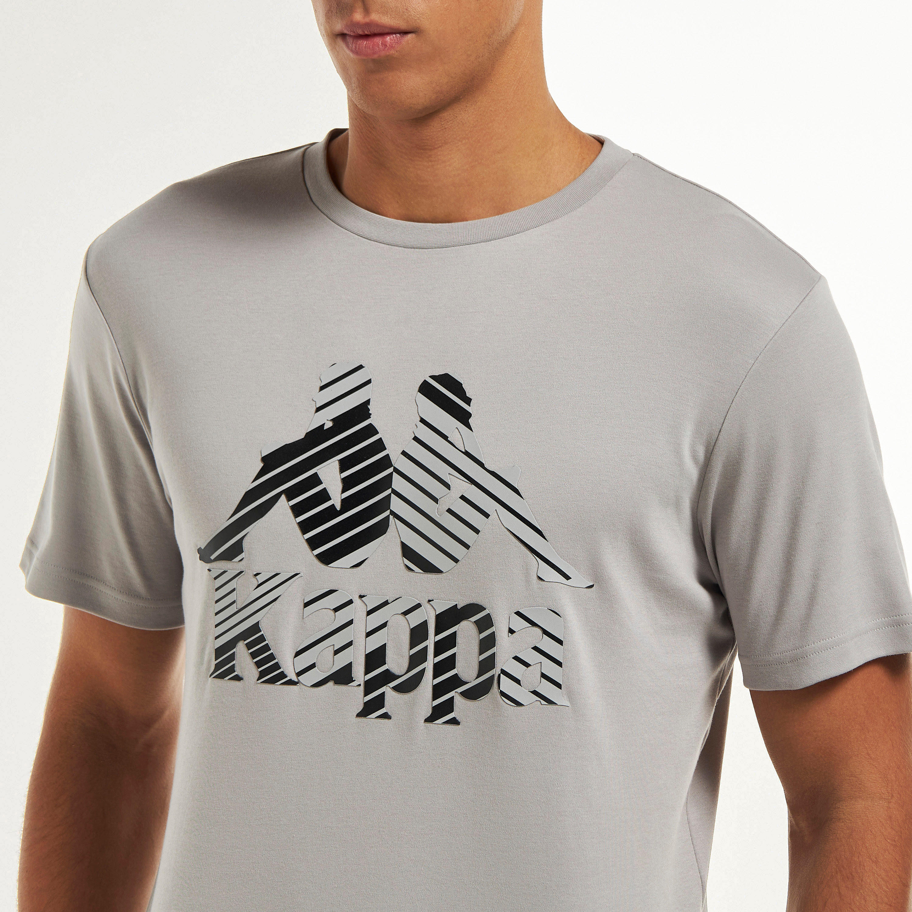Kappa Logo Print T-shirt with Short Sleeves and Crew Neck-men-clothing-sportswearandactivewear-tshirtsandpolos-image-8
