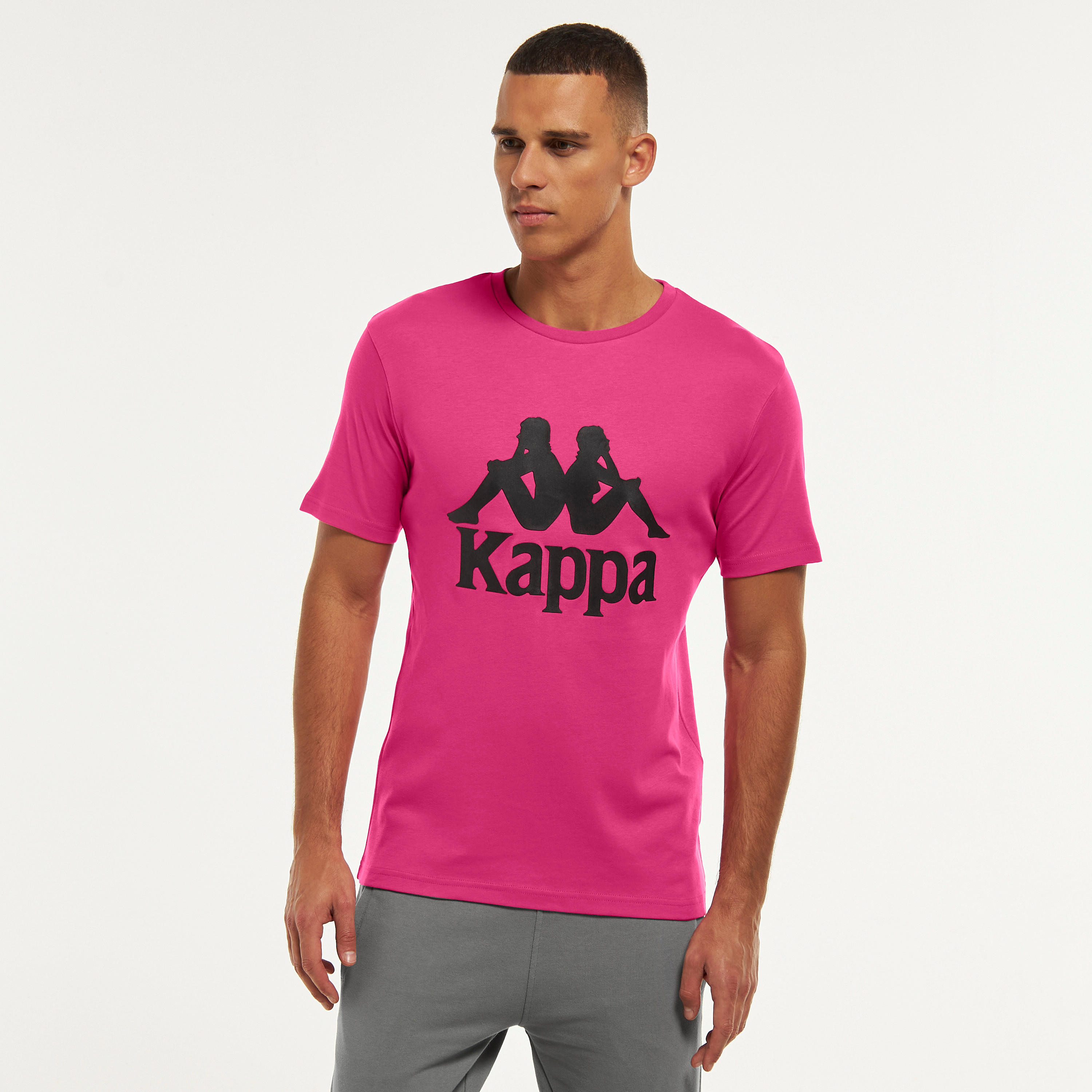 Kappa Logo Print T-shirt with Short Sleeves and Crew Neck-men-clothing-sportswearandactivewear-tshirtsandpolos-image-9