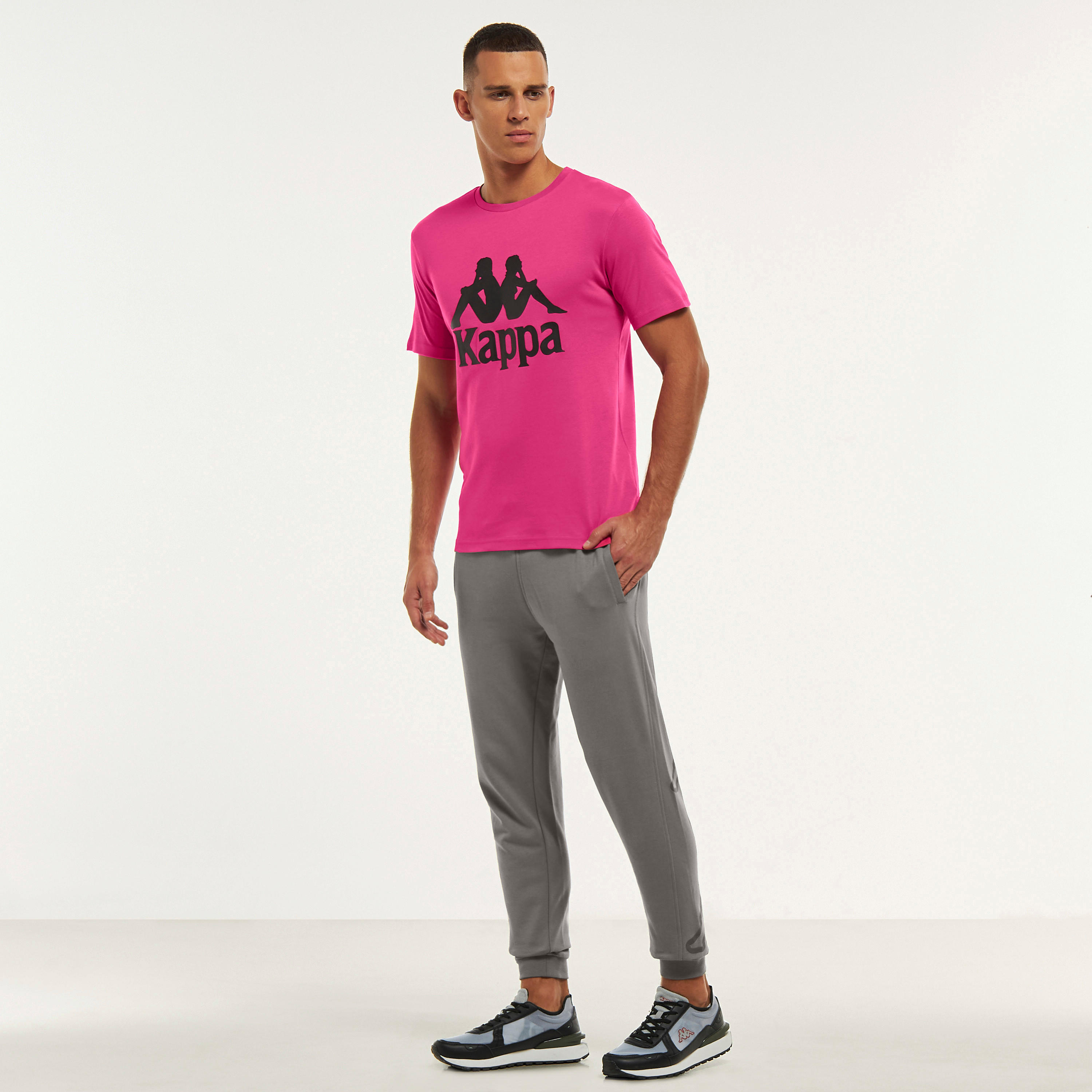 Kappa Logo Print T-shirt with Short Sleeves and Crew Neck-men-clothing-sportswearandactivewear-tshirtsandpolos-image-10