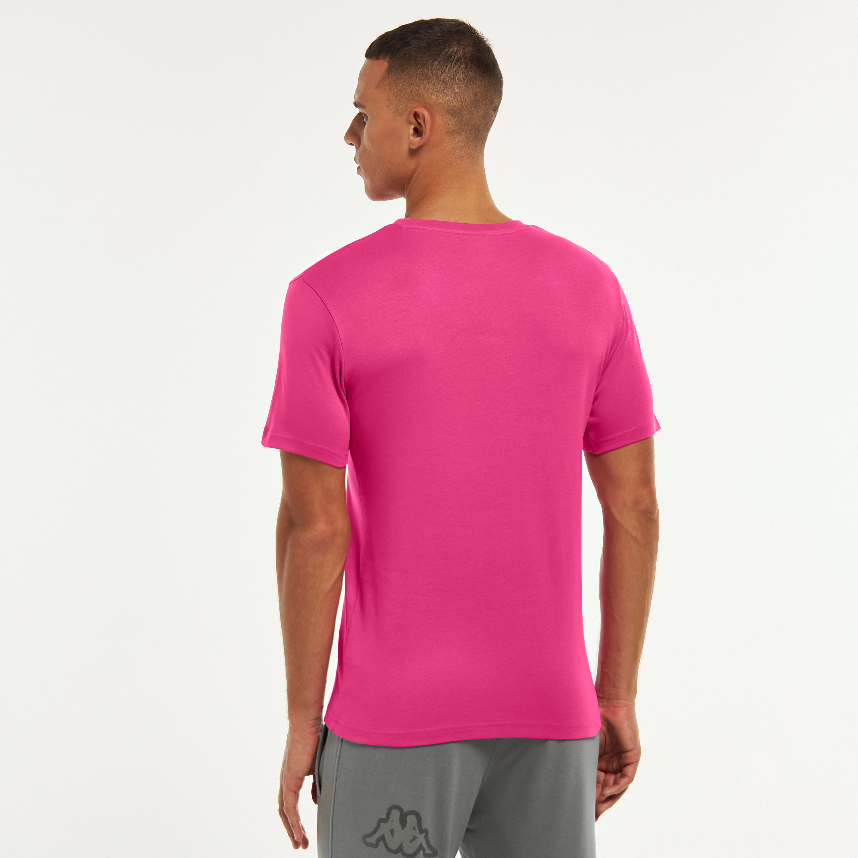 Kappa Logo Print T-shirt with Short Sleeves and Crew Neck-men-clothing-sportswearandactivewear-tshirtsandpolos-image-11