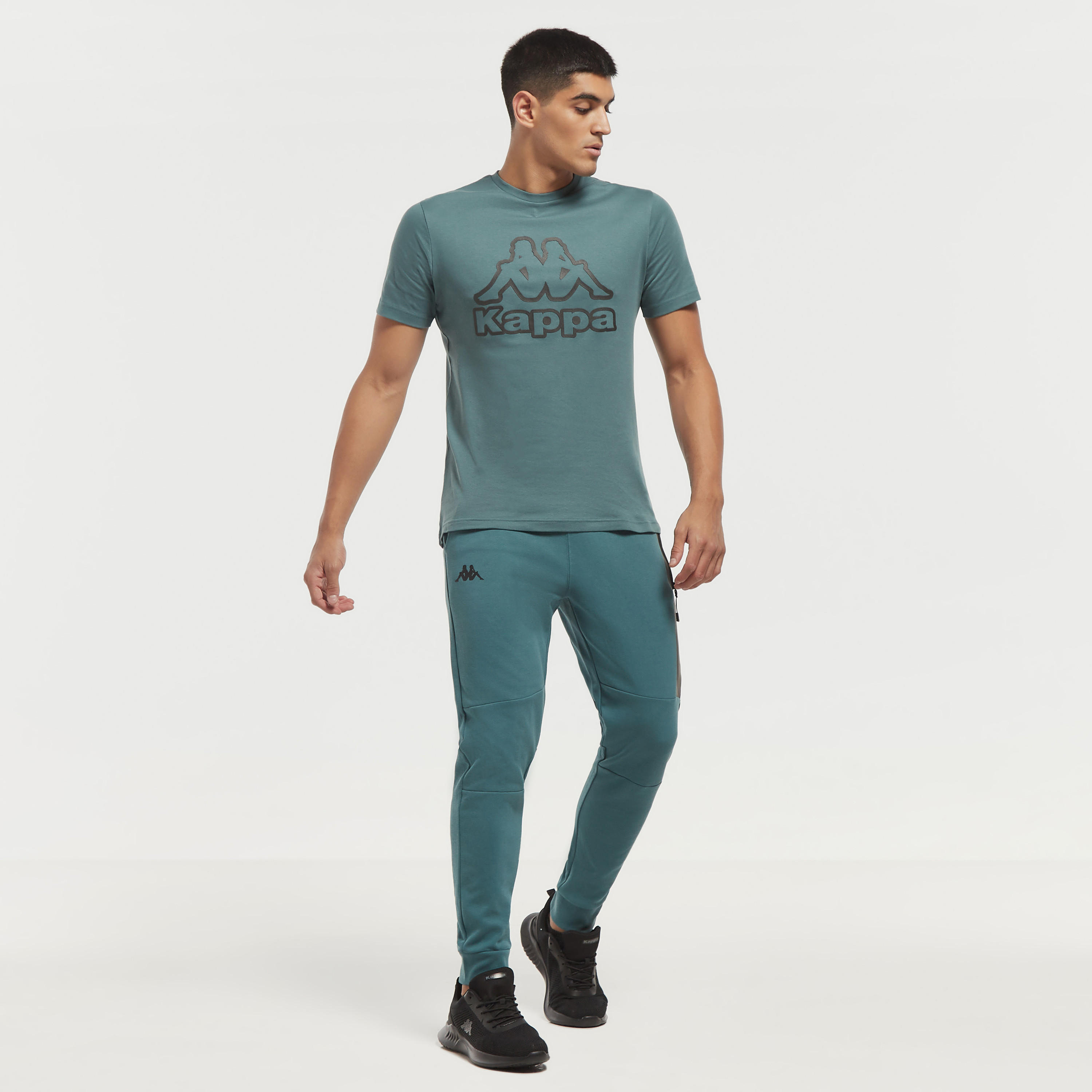 Kappa Solid Joggers with Drawstring Closure and Pockets-men-clothing-sportswearandactivewear-bottoms-image-2