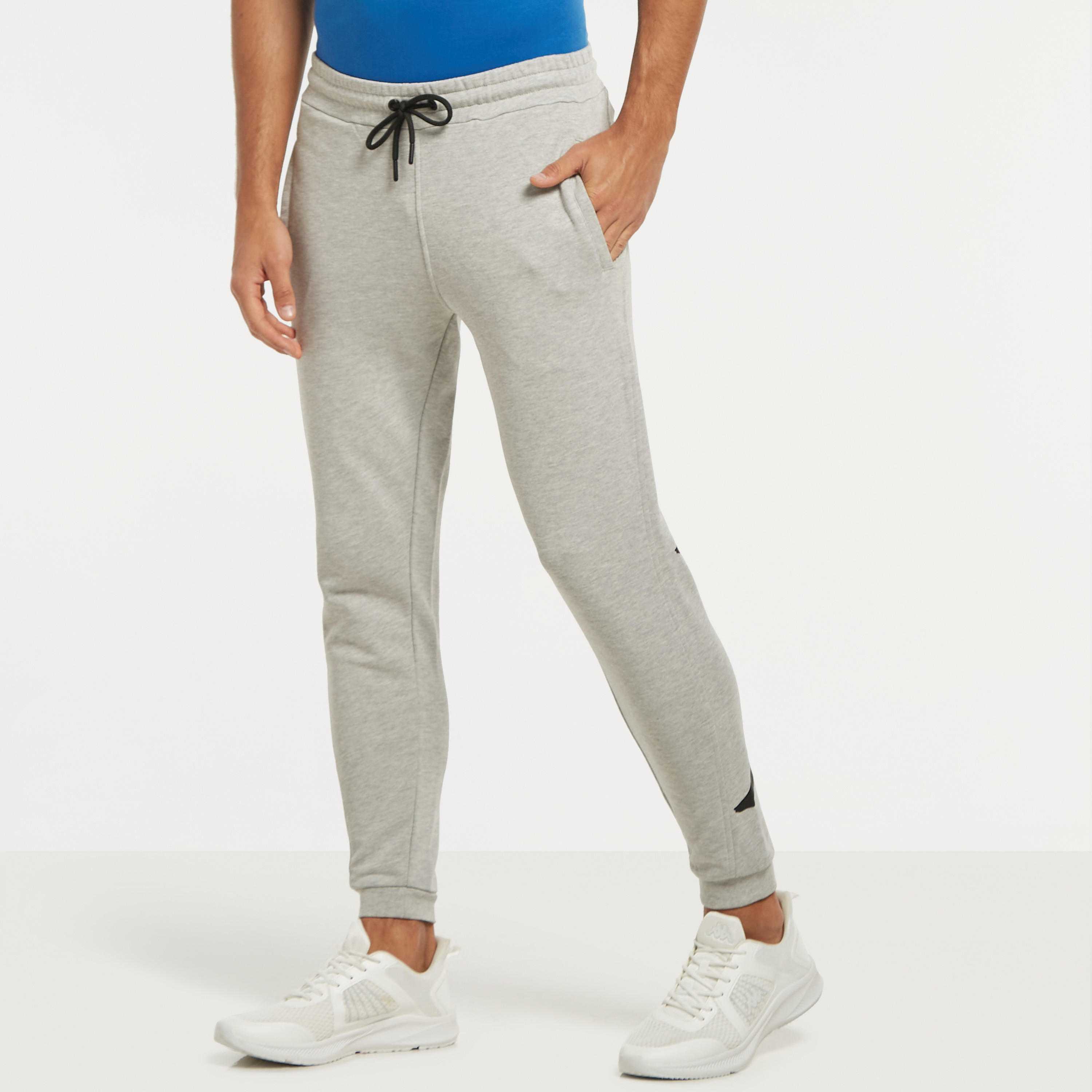 Kappa Logo Print Joggers with Drawstring Closure and Pockets-men-clothing-sportswearandactivewear-bottoms-image-1